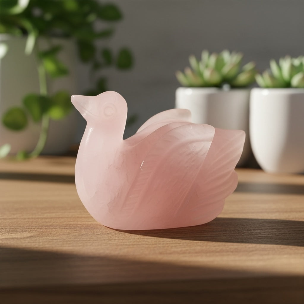 Rose Quartz Ducks