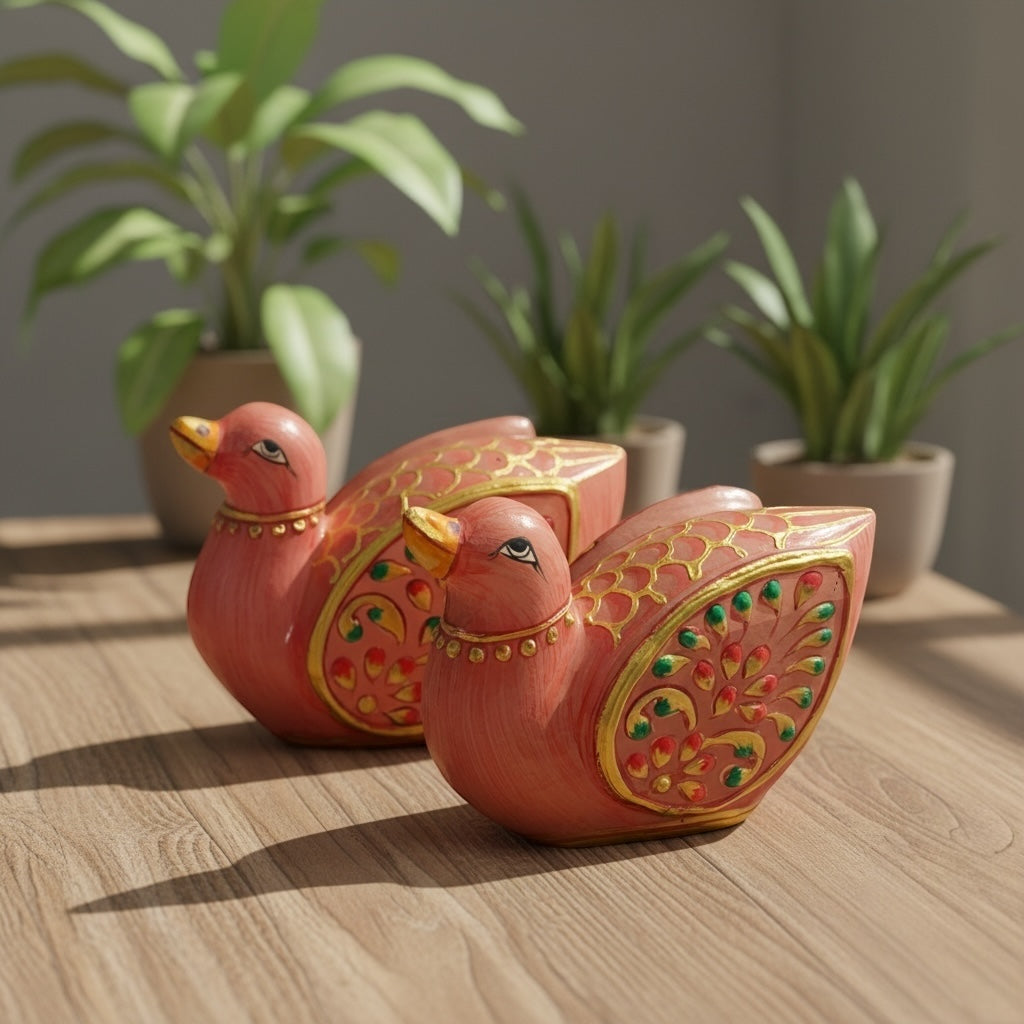 Rose Quartz Printed Ducks