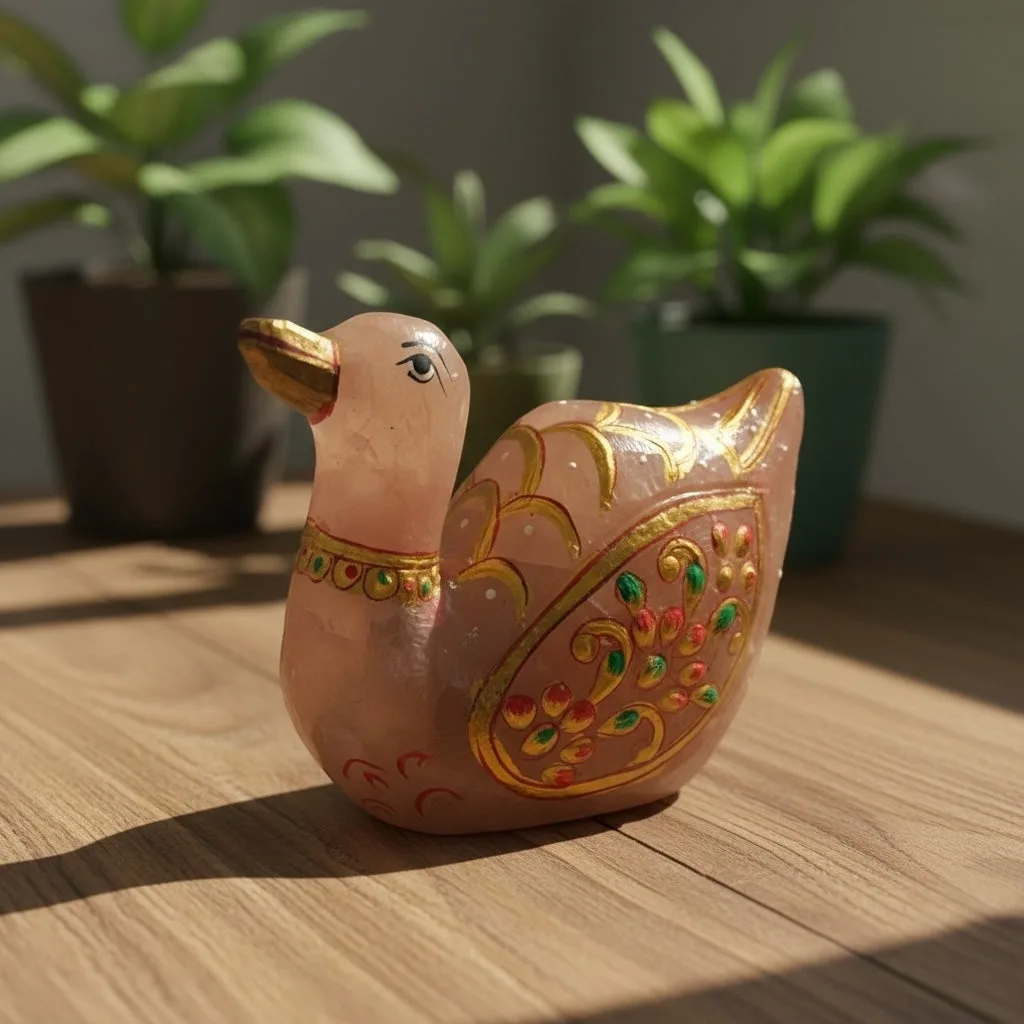 Rose Quartz Printed Ducks
