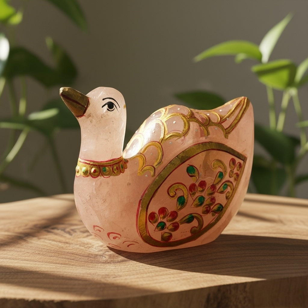 Rose Quartz Printed Ducks