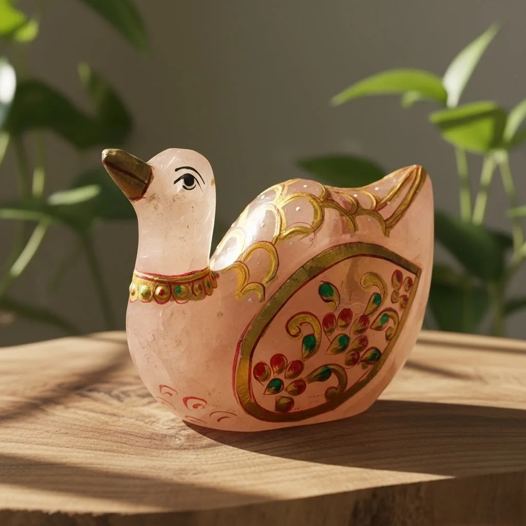 Rose Quartz Printed Ducks