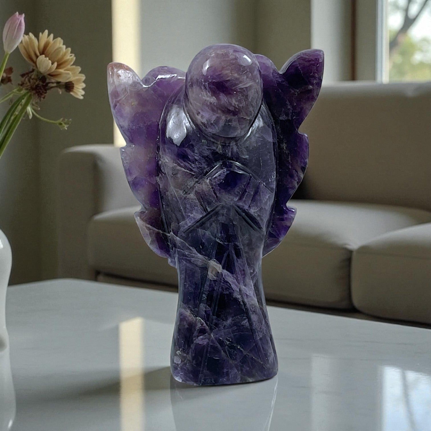 Amethyst Angel Statue