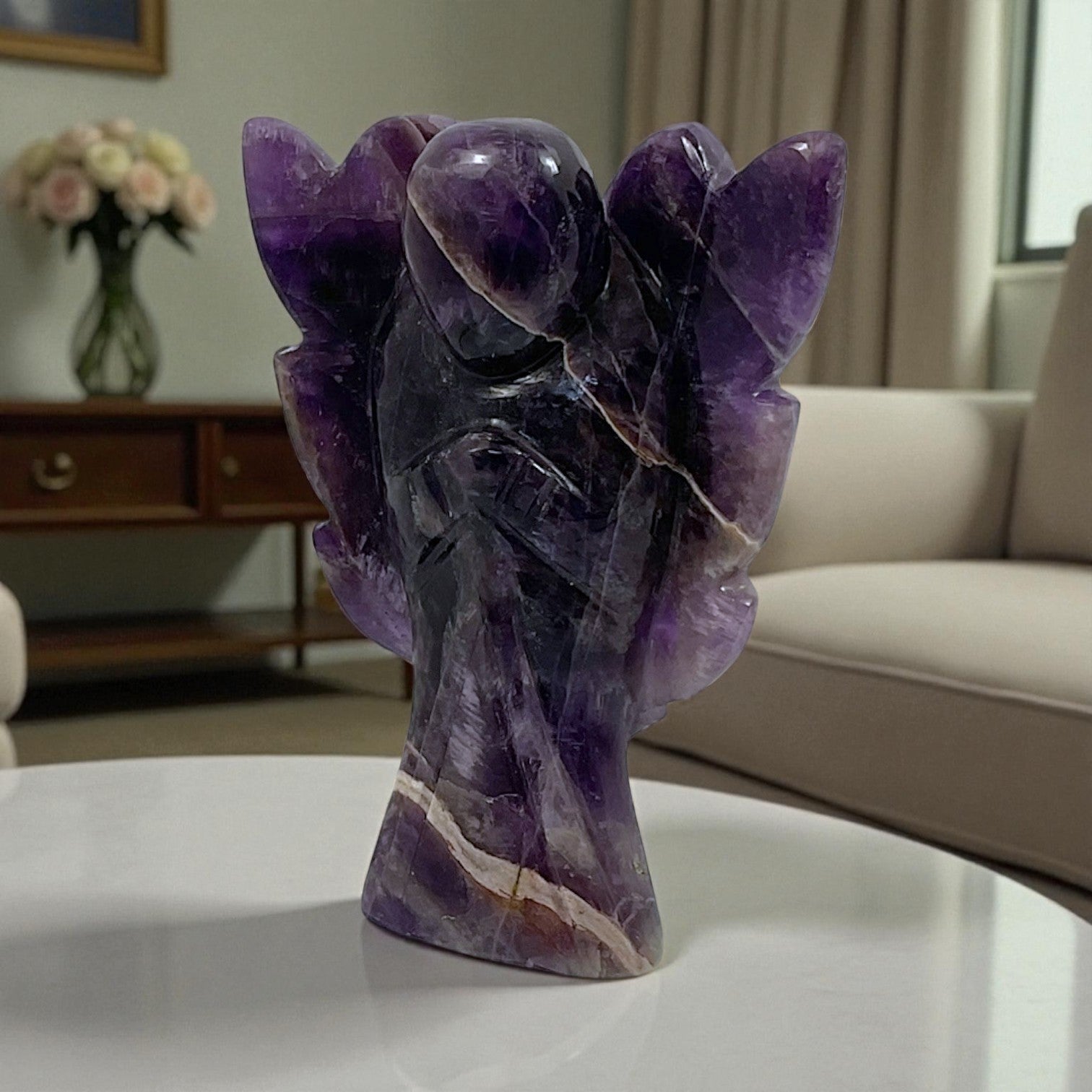 Amethyst Angel Statue