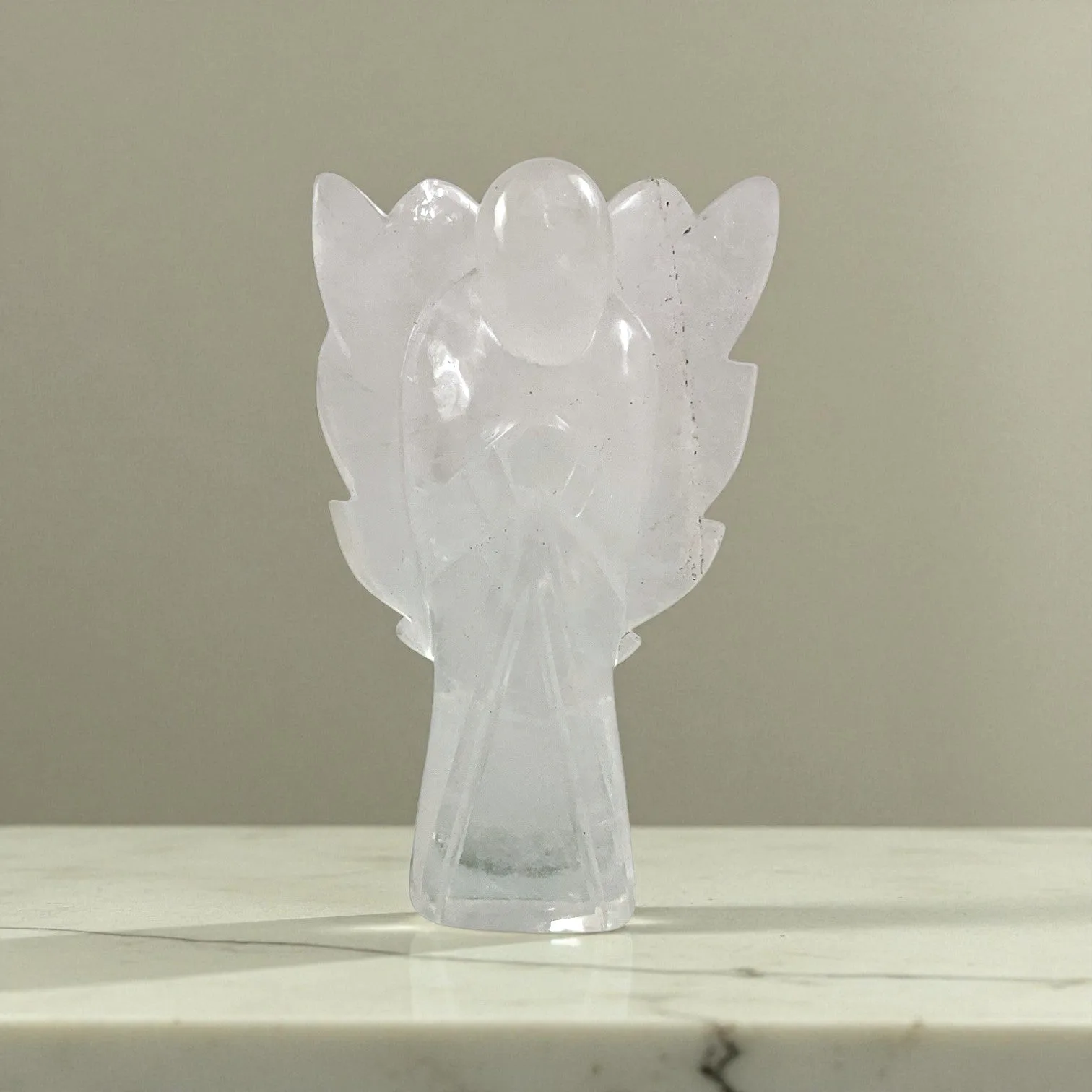 Clear Quartz Angel Statue