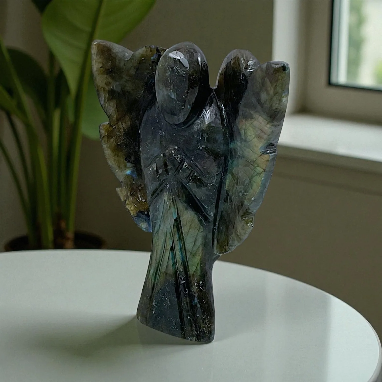 Labrodorite Angel Statue