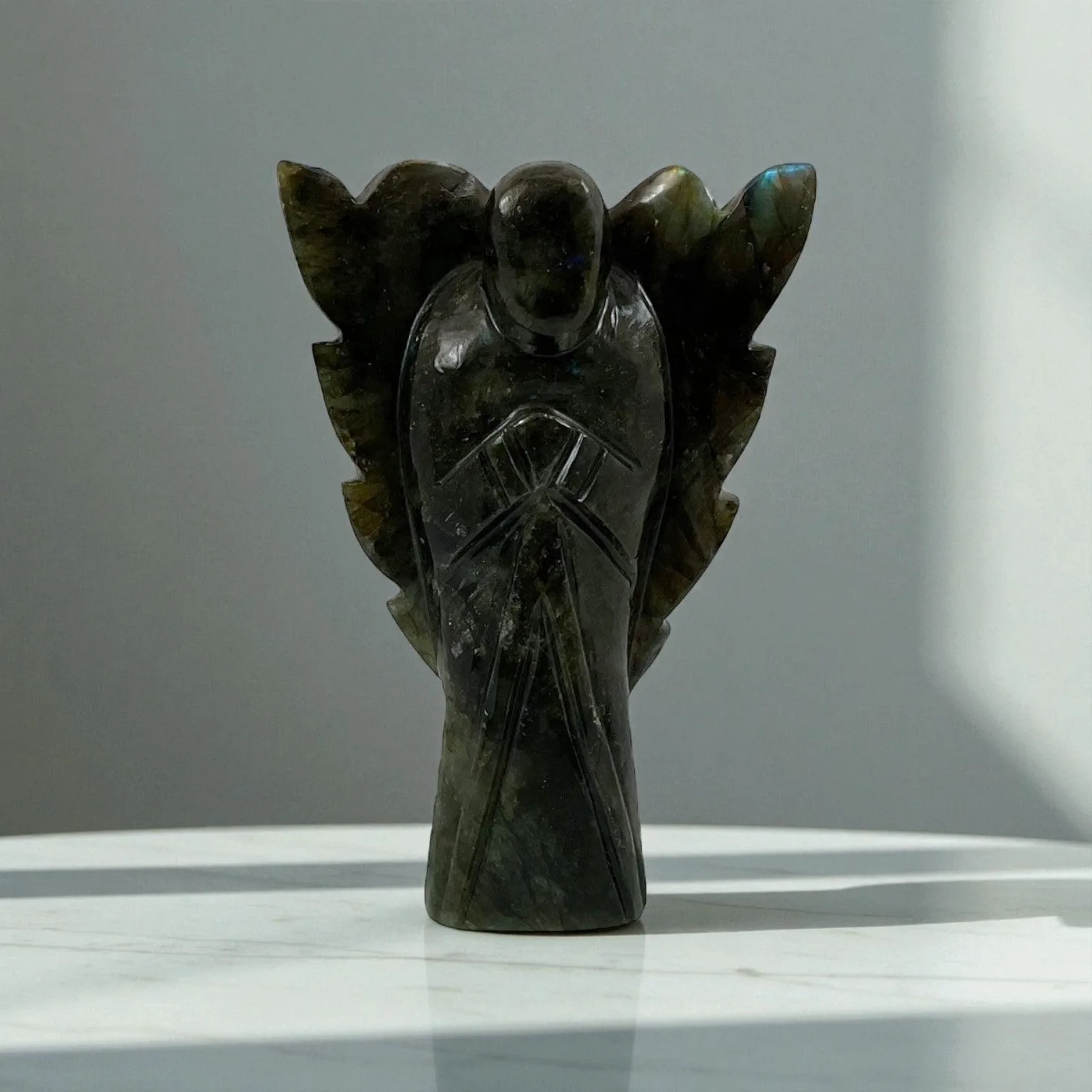 Labrodorite Angel Statue