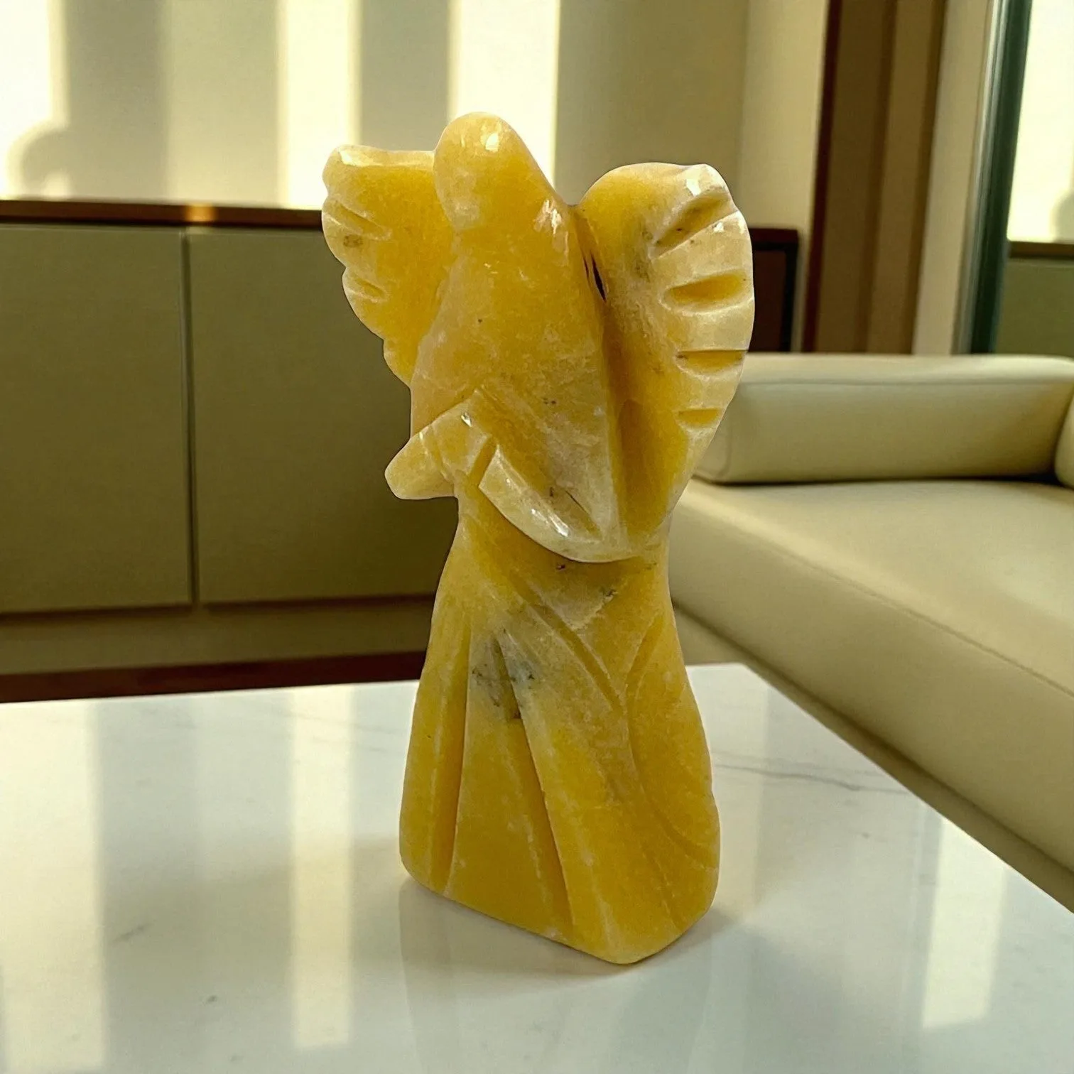 Yellow Aventurine Angel Statue