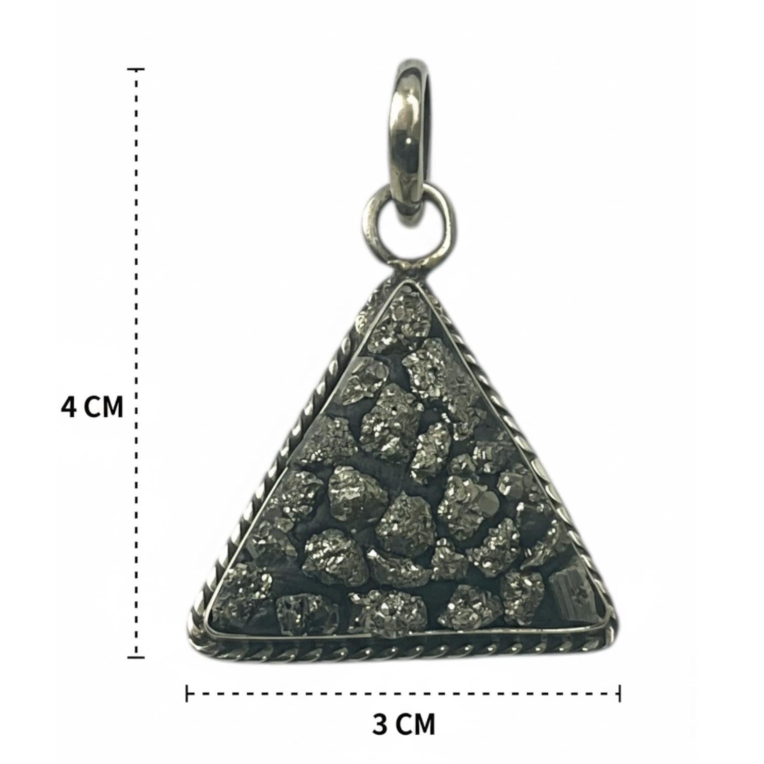 Pyrite Triangular Pendent