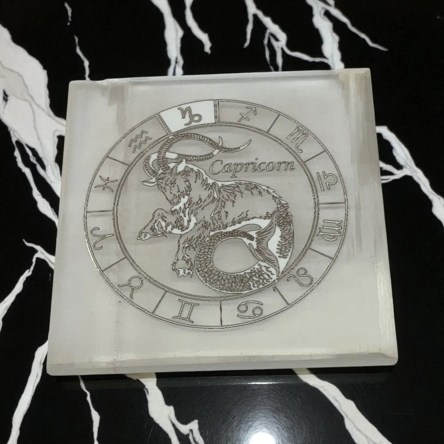 Selenite Square Charging  Plate