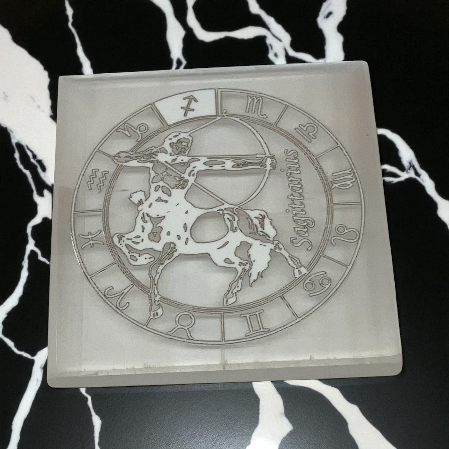 Selenite Square Charging  Plate