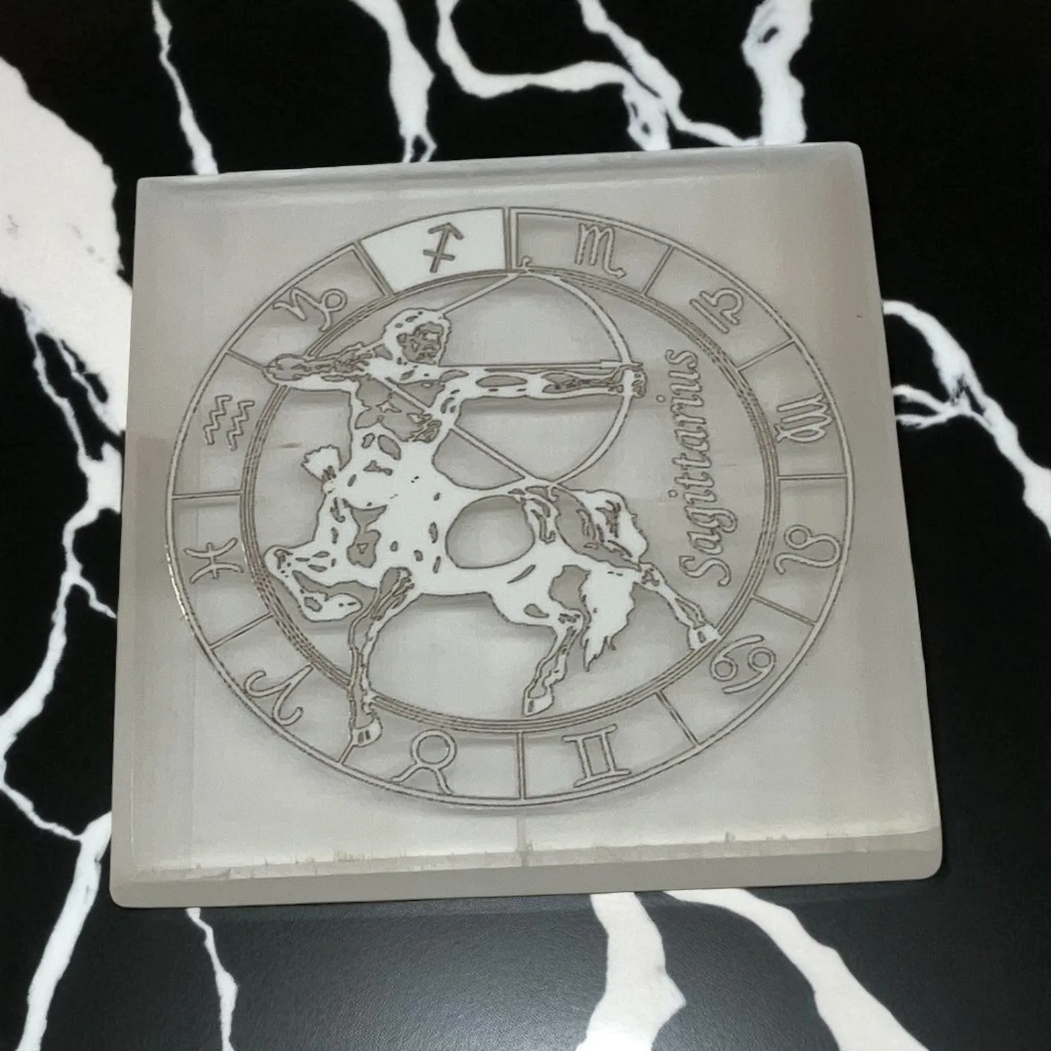 Selenite Square Charging  Plate