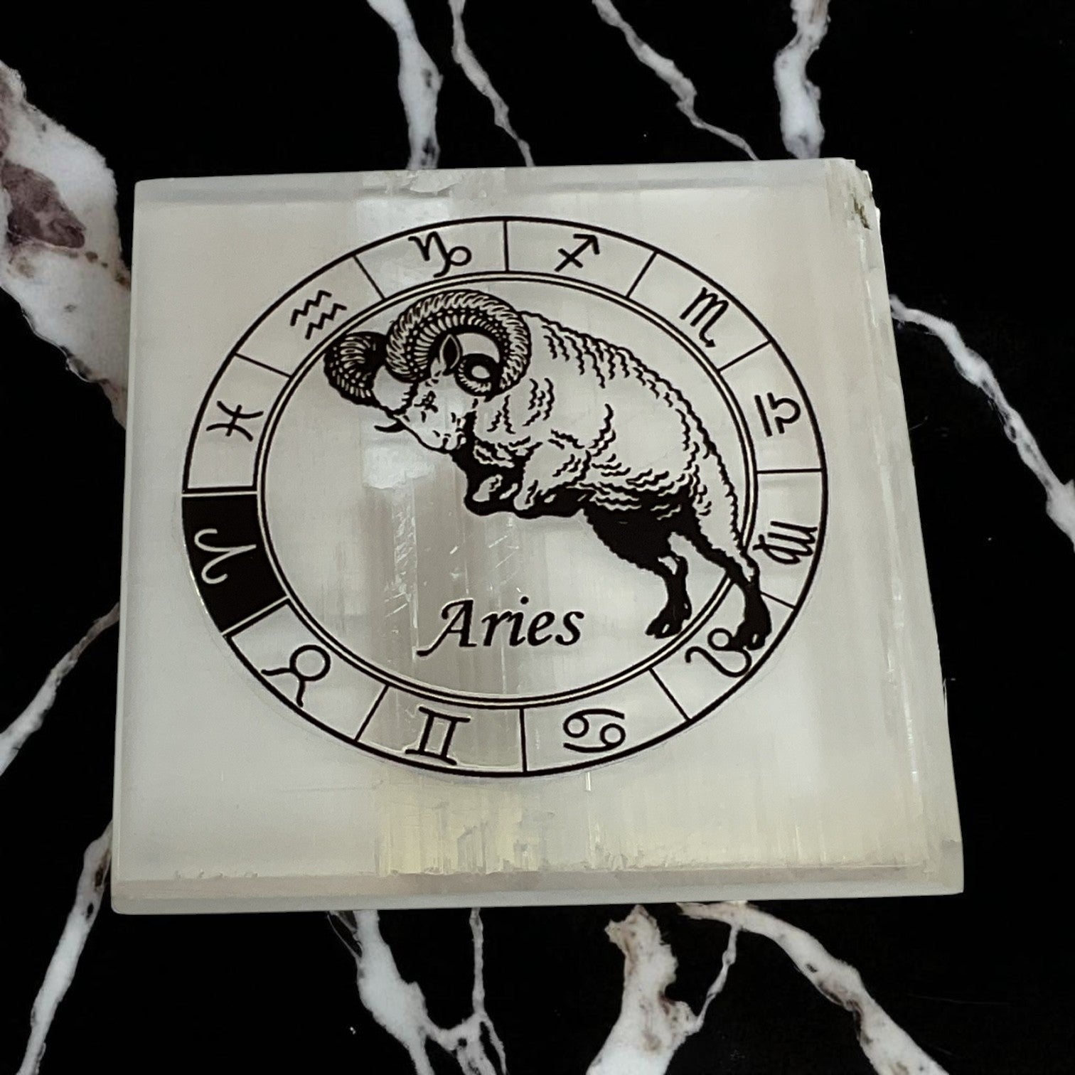 Selenite Square Charging  Plate