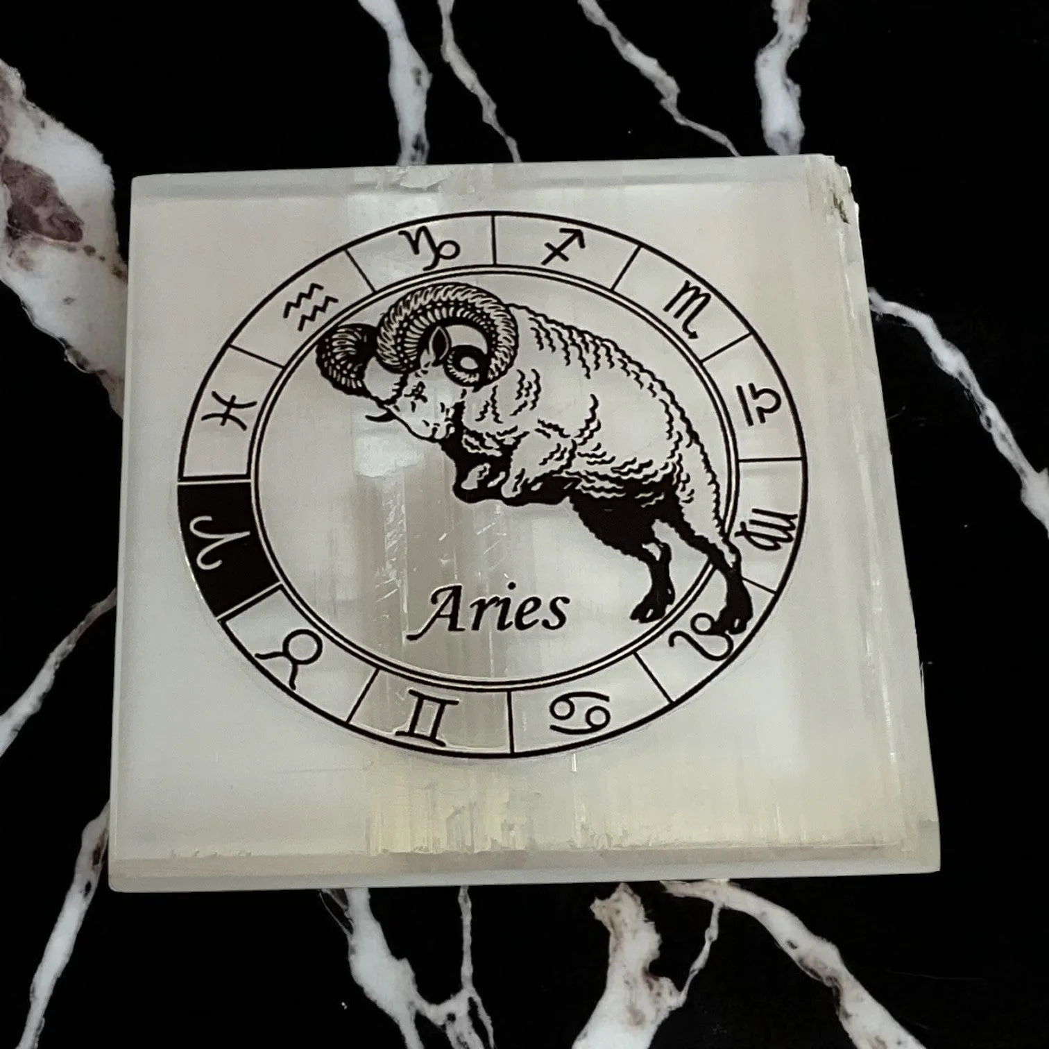 Selenite Square Charging  Plate