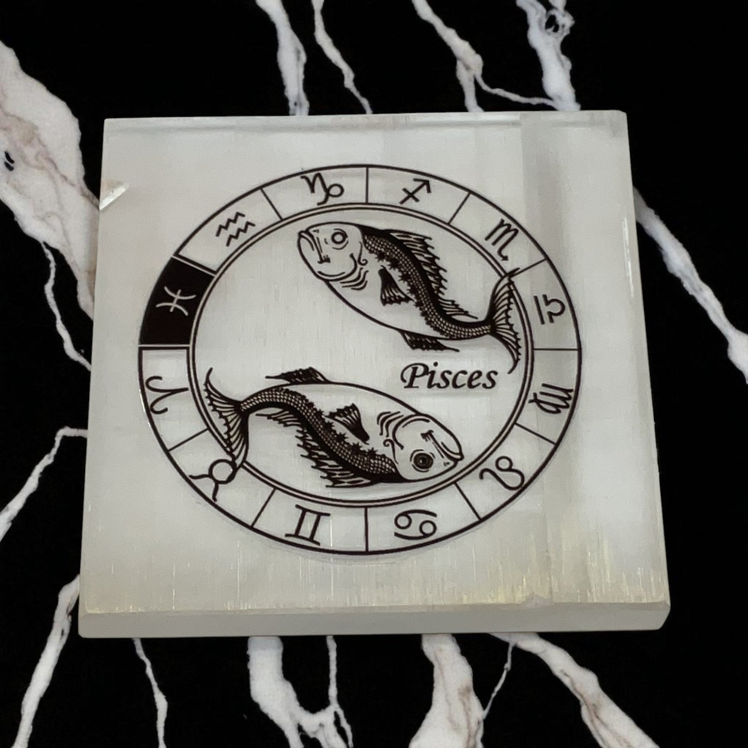 Selenite Square Charging  Plate