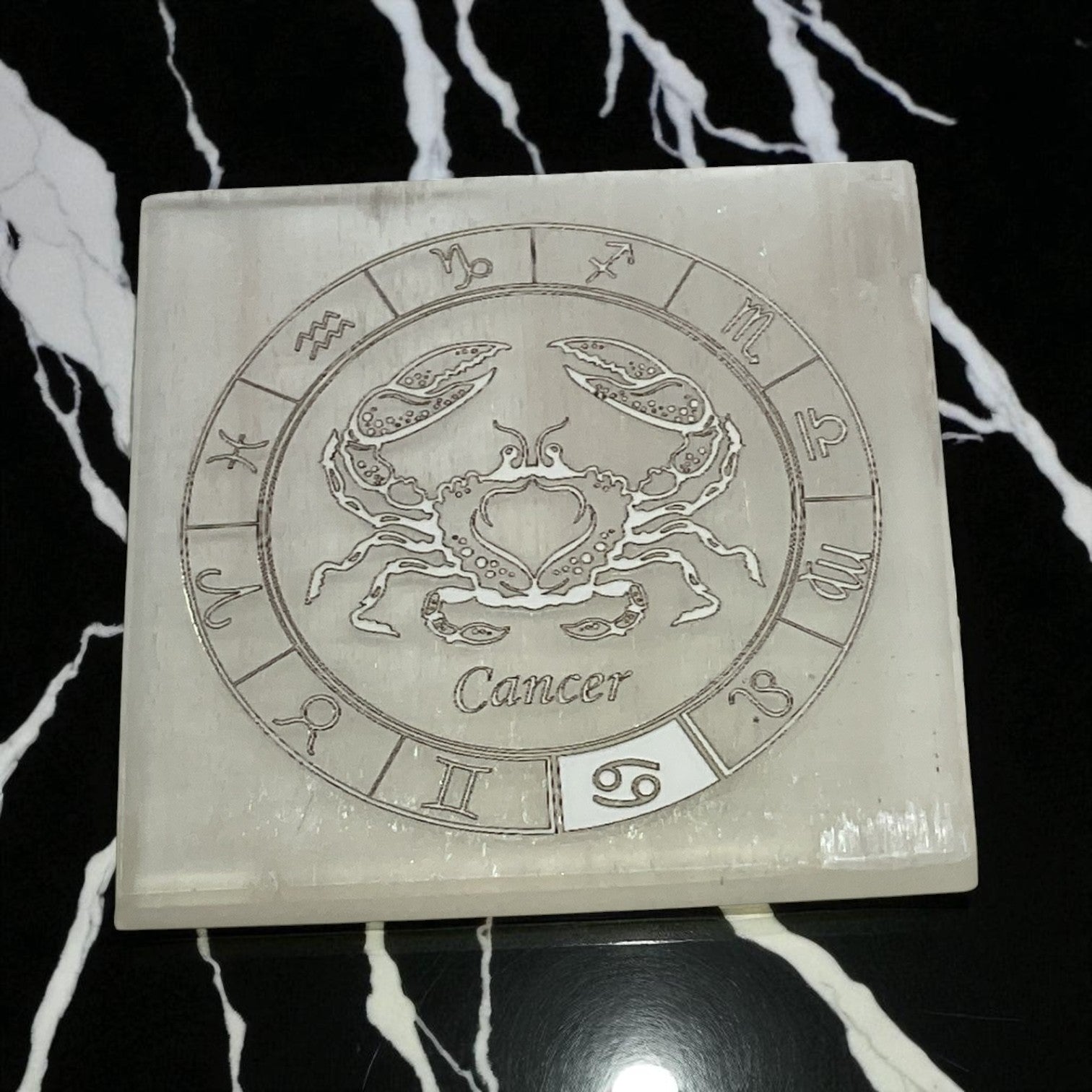 Selenite Square Charging  Plate