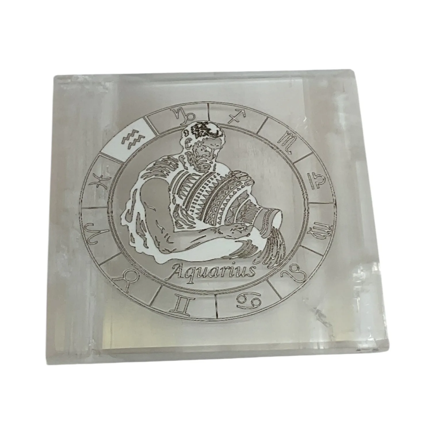 Selenite Square Charging  Plate