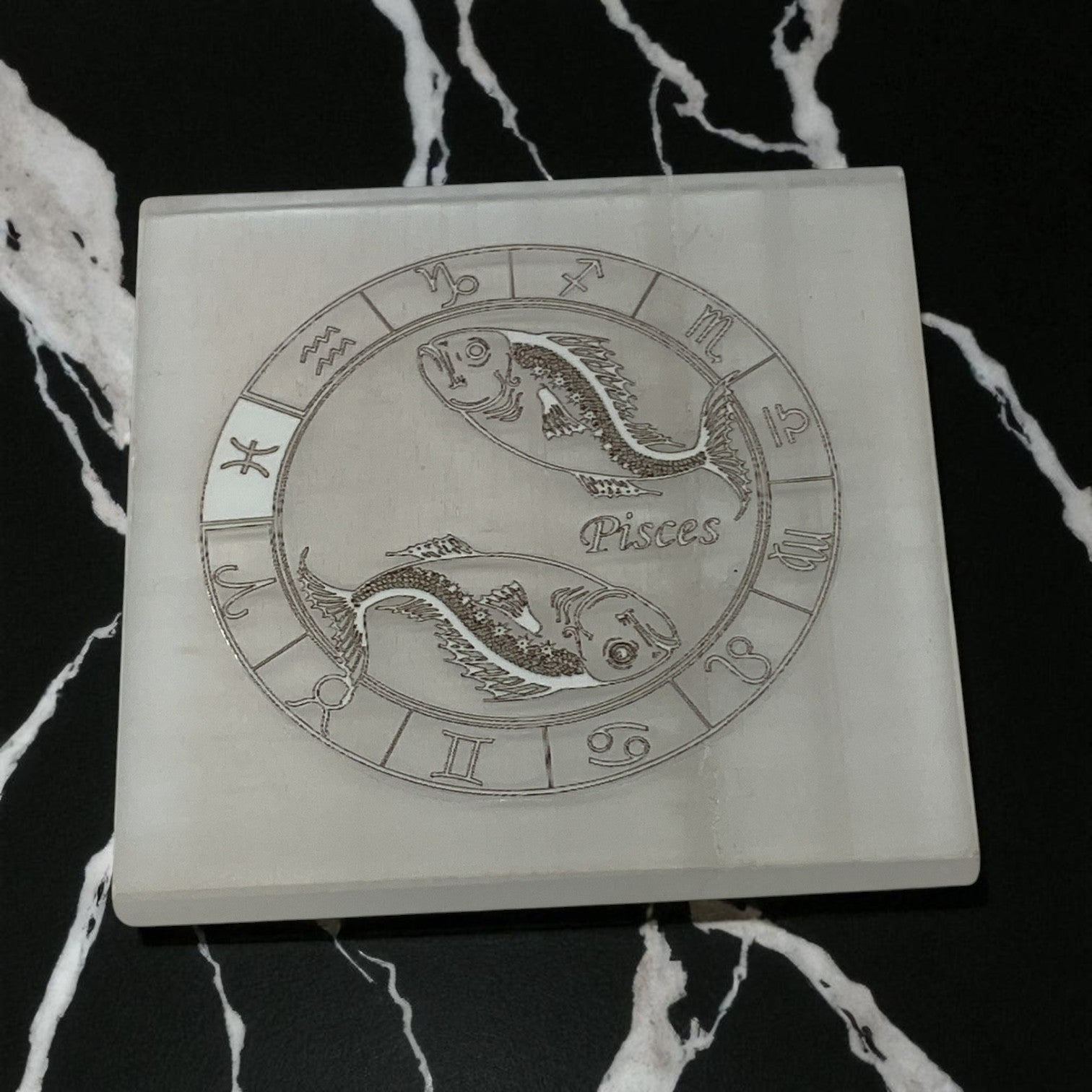 Selenite Square Charging  Plate
