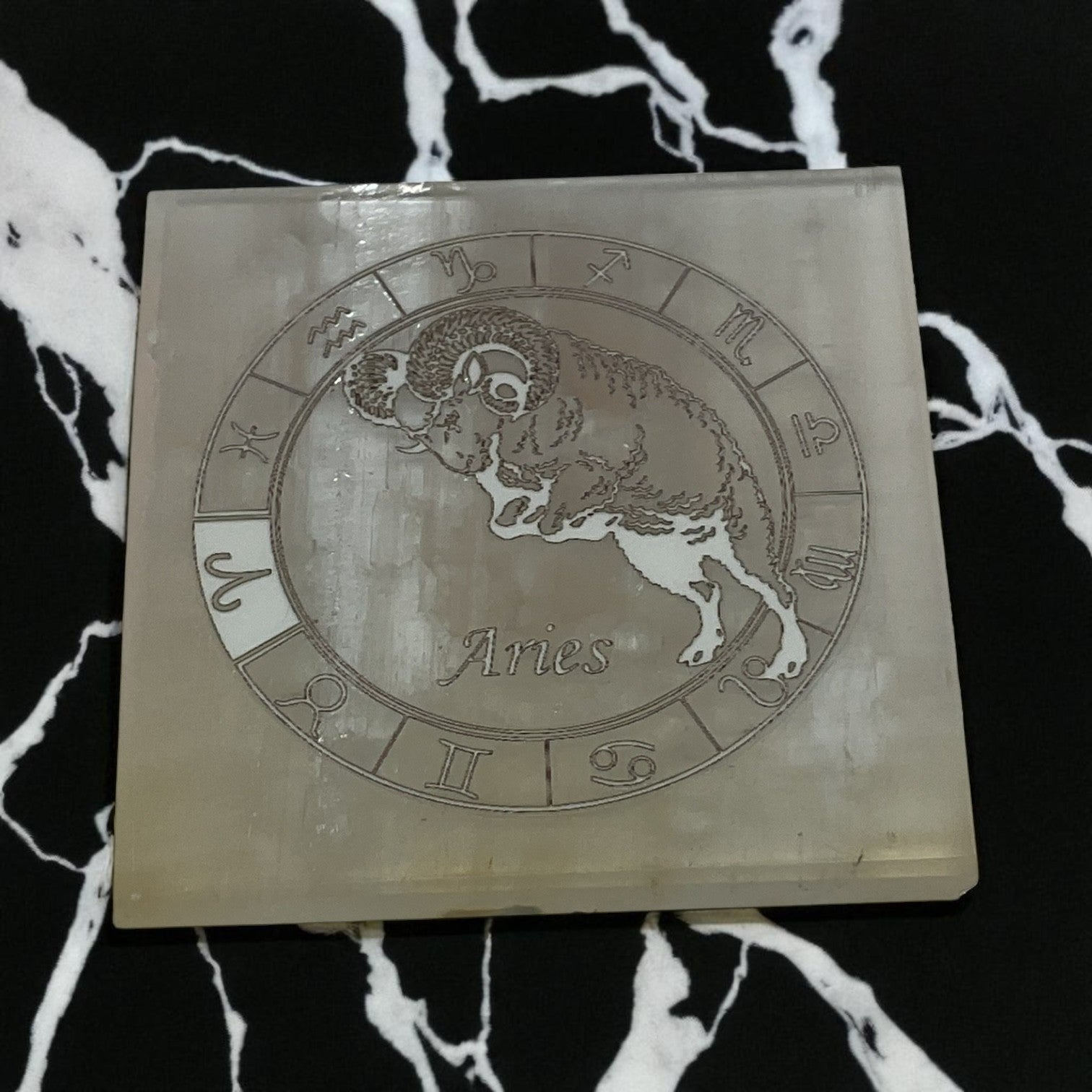 Selenite Square Charging  Plate