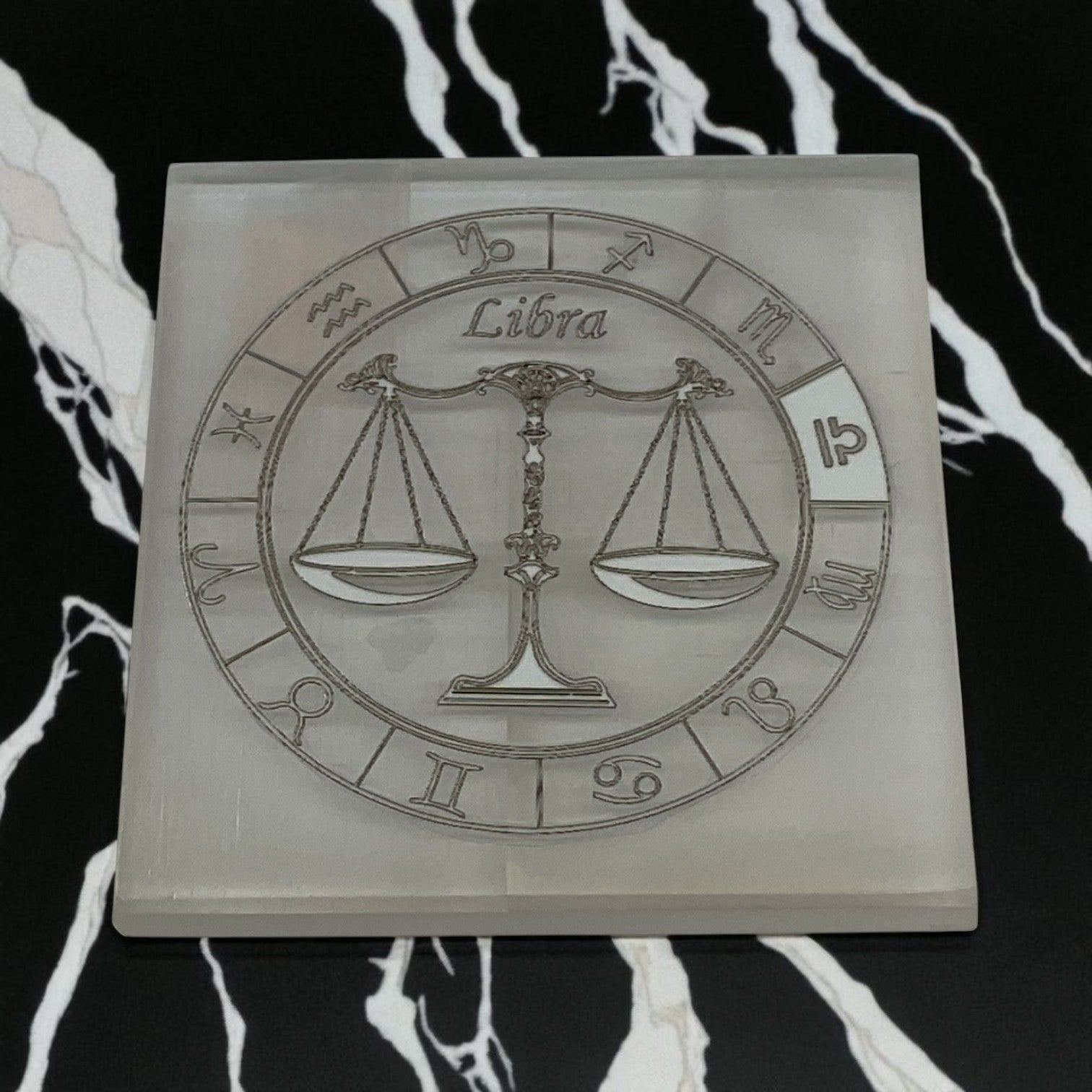Selenite Square Charging  Plate