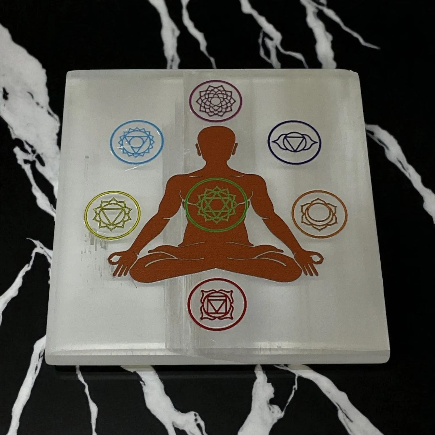 Selenite Square Charging  Plate