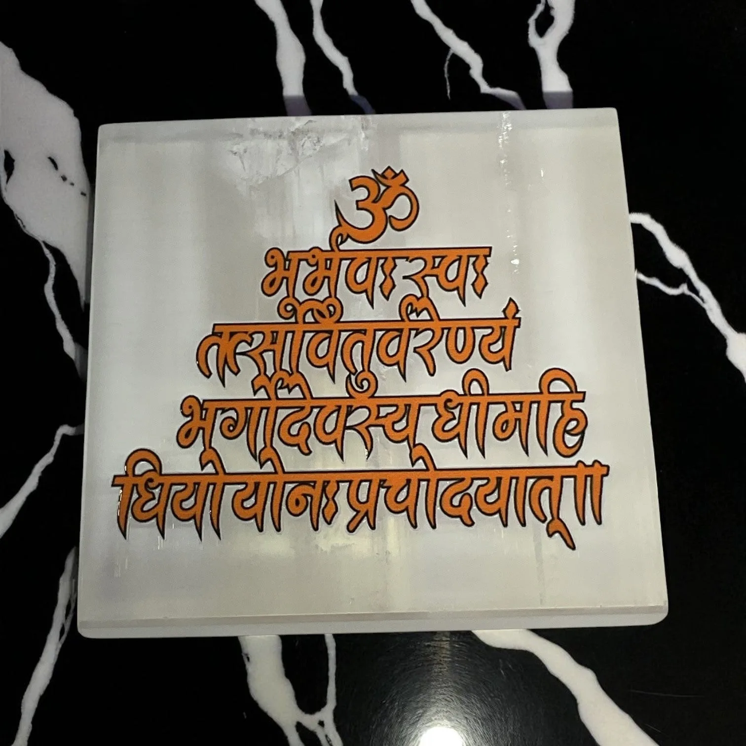 Selenite Square Charging  Plate