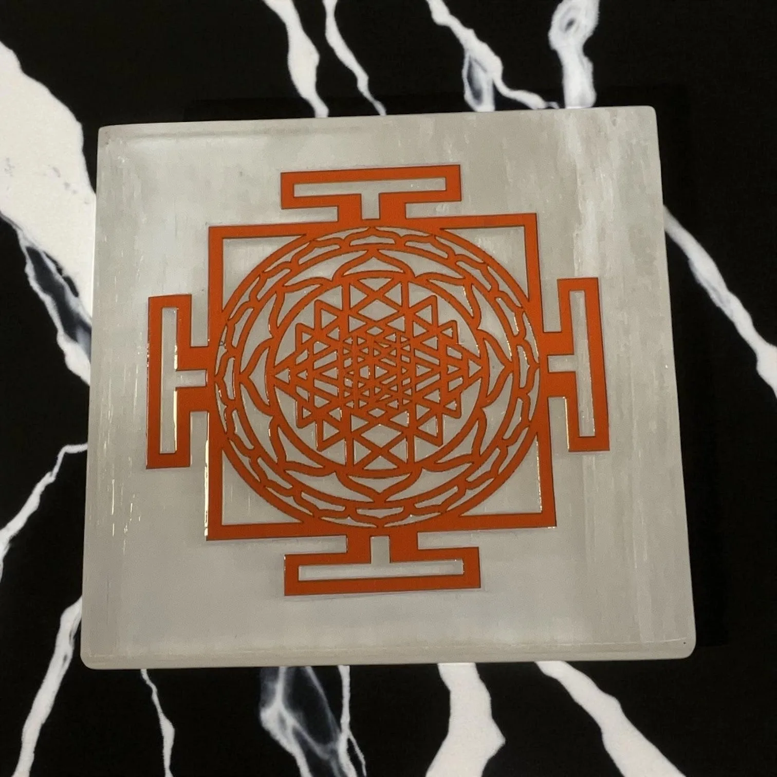 Selenite Square Charging  Plate