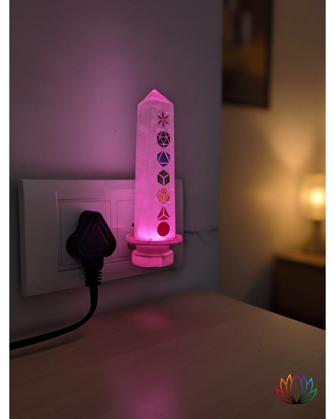 Selenite Pencil Lamp