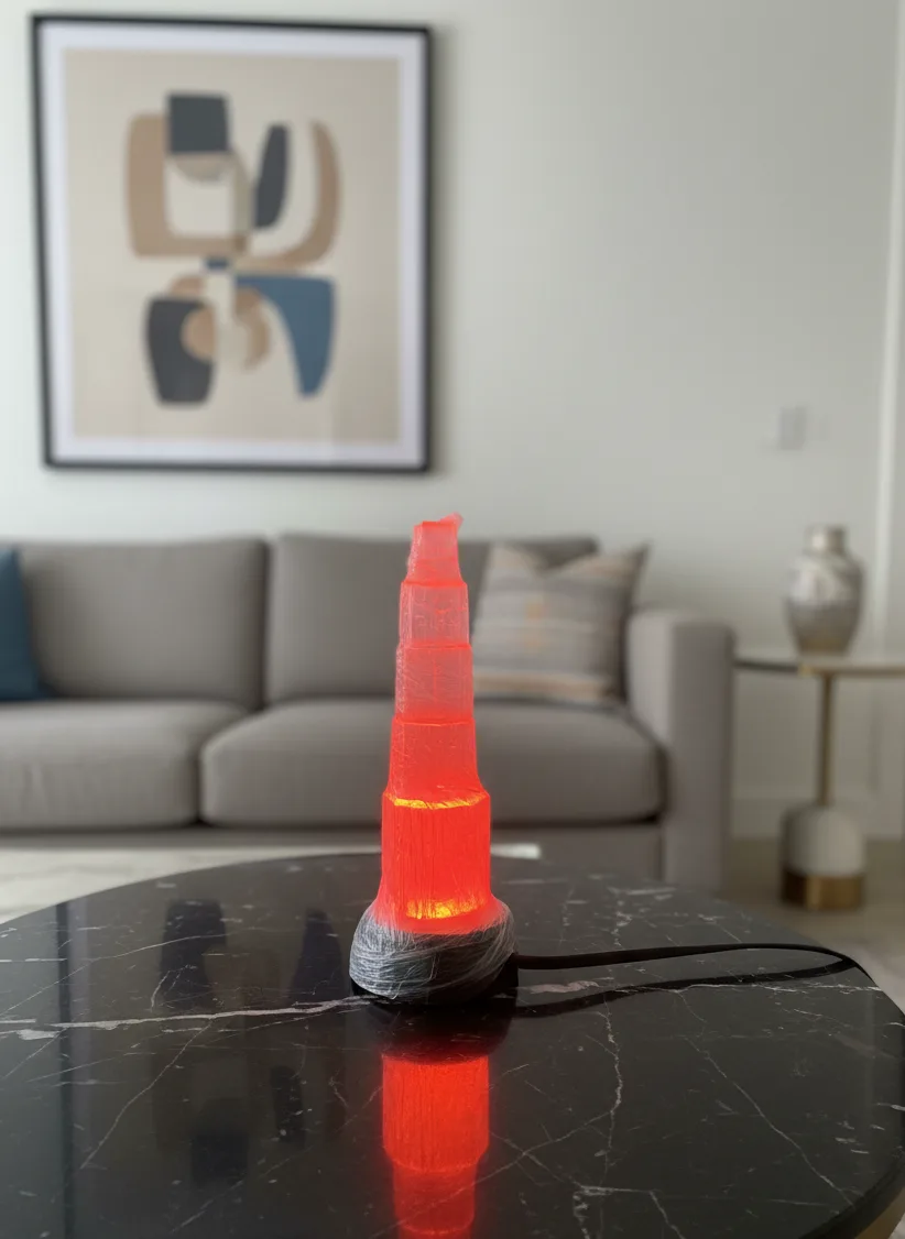 Selenite Crystal Tower Lamp
