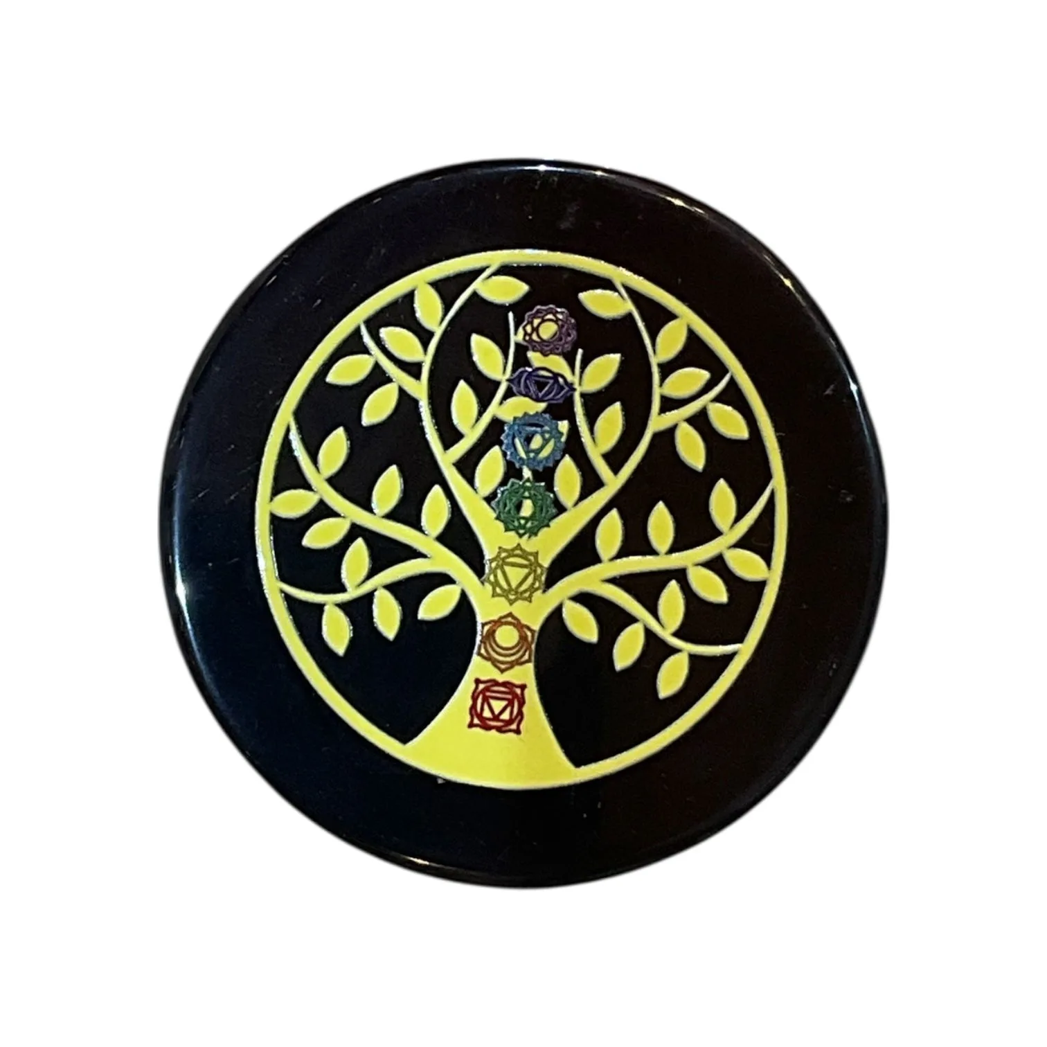 Black Agate Crystal Charging Plate