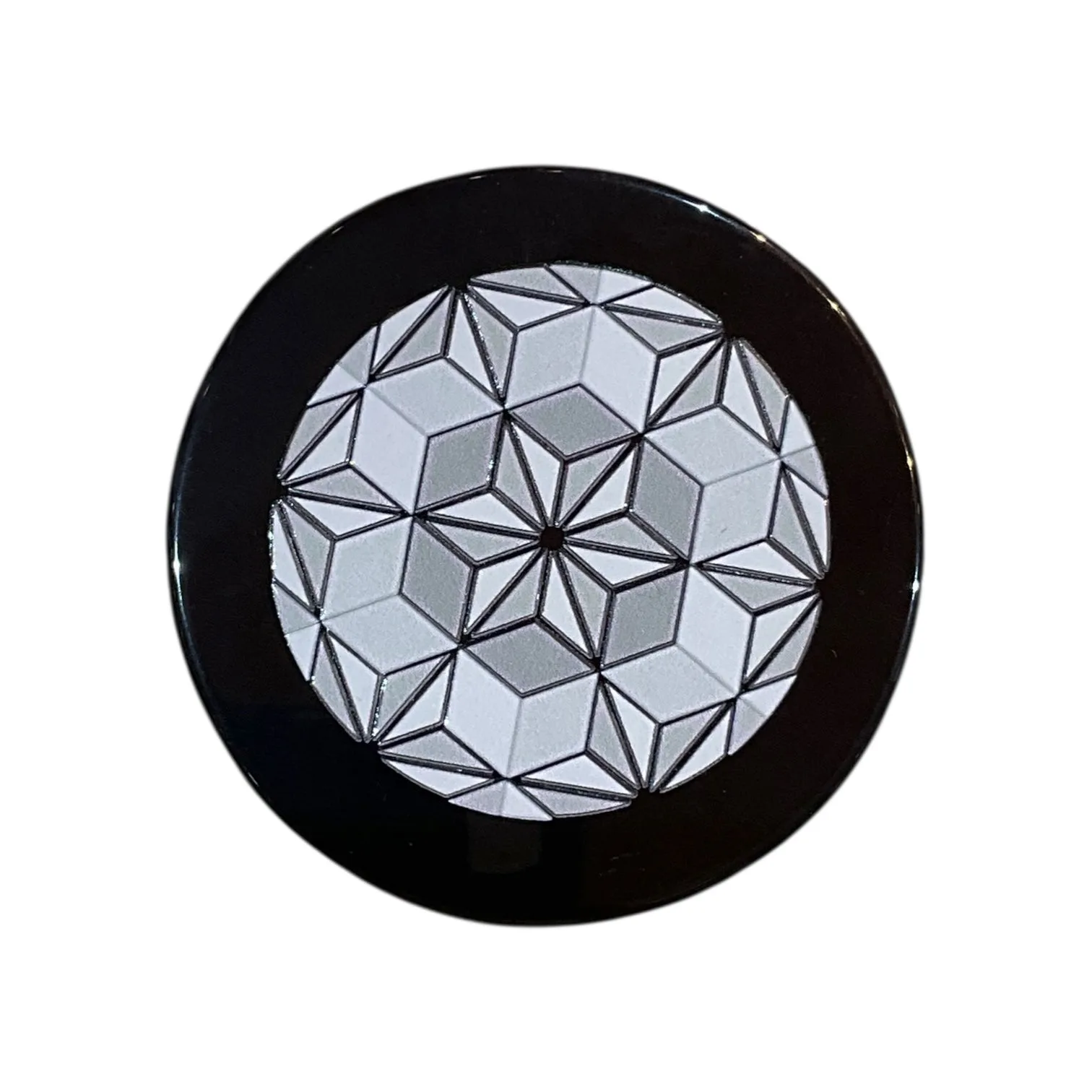 Black Agate Crystal Charging Plate