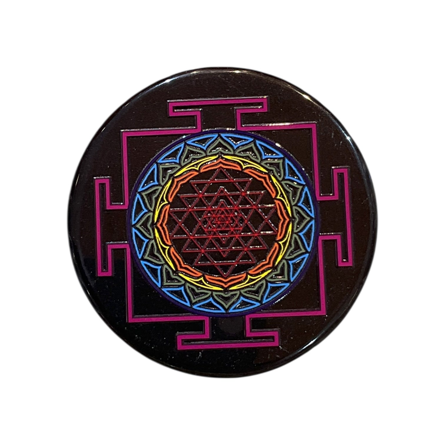 Black Agate Crystal Charging Plate