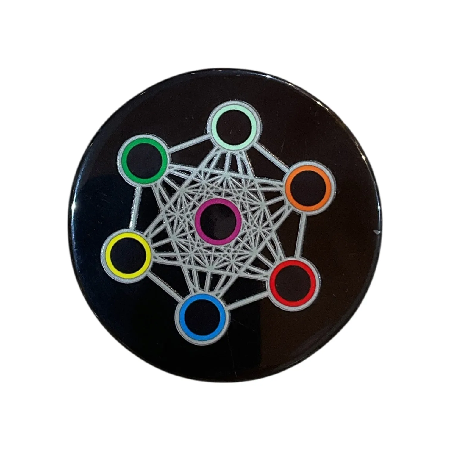 Black Agate Crystal Charging Plate