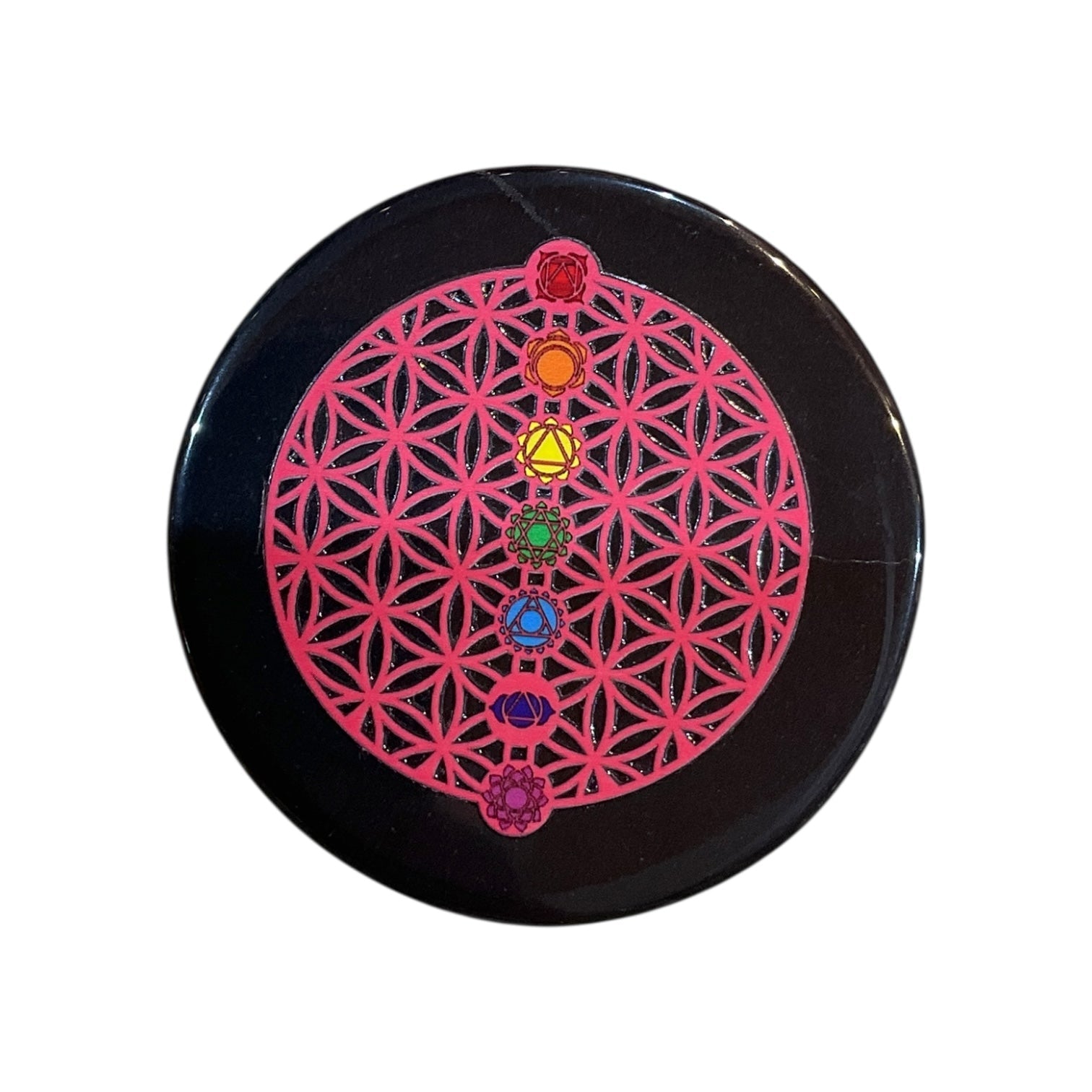 Black Agate Crystal Charging Plate
