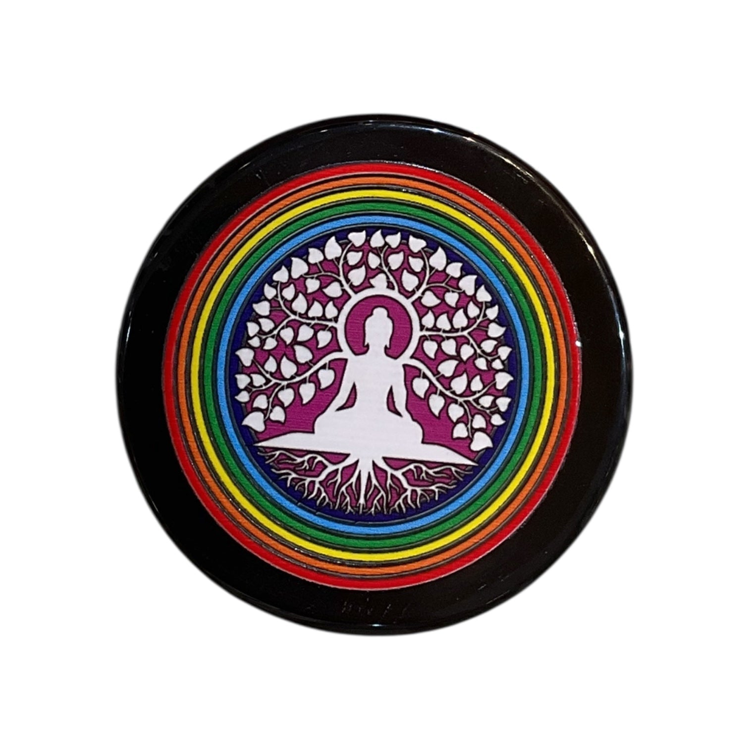 Black Agate Crystal Charging Plate