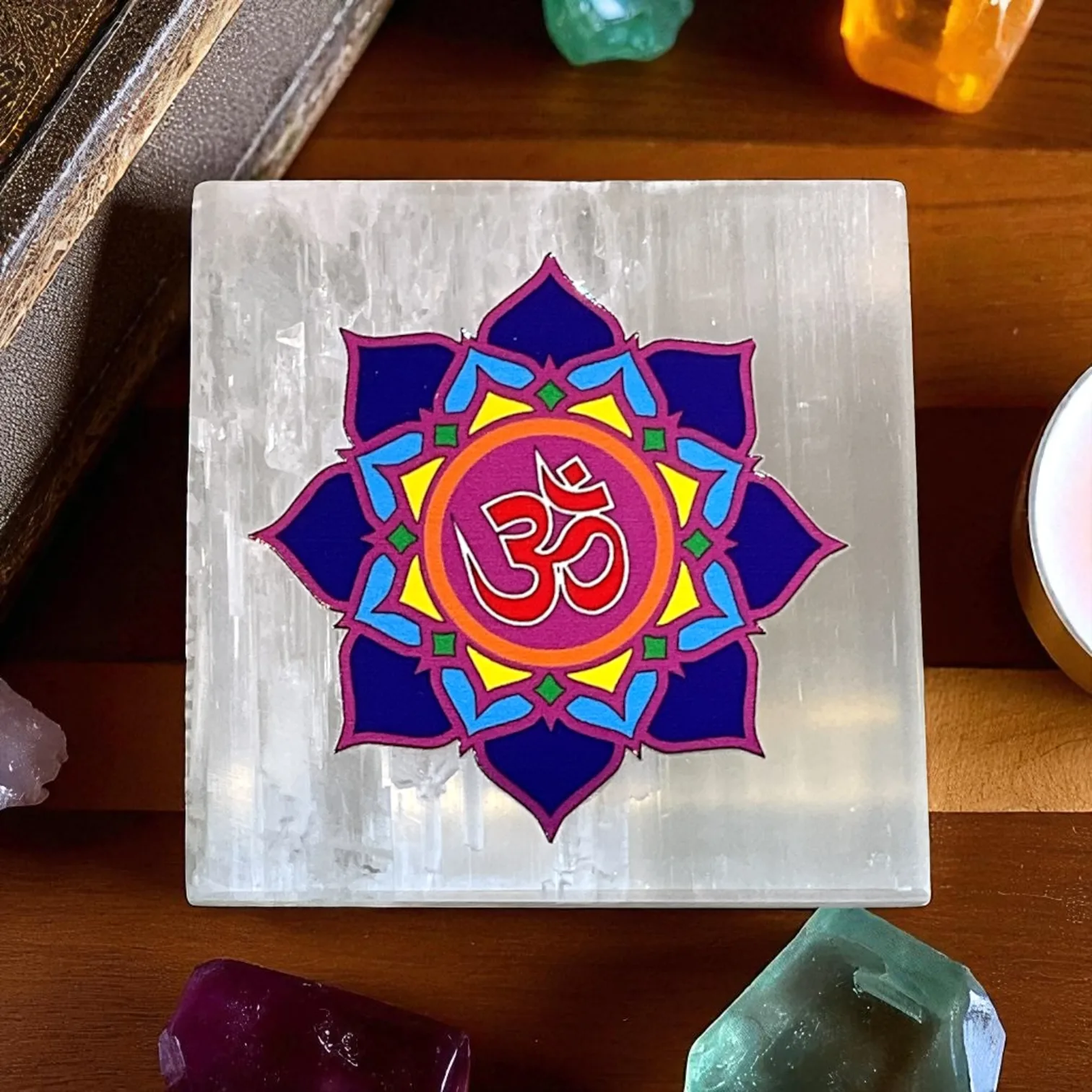 Selenite Square Charging Plate