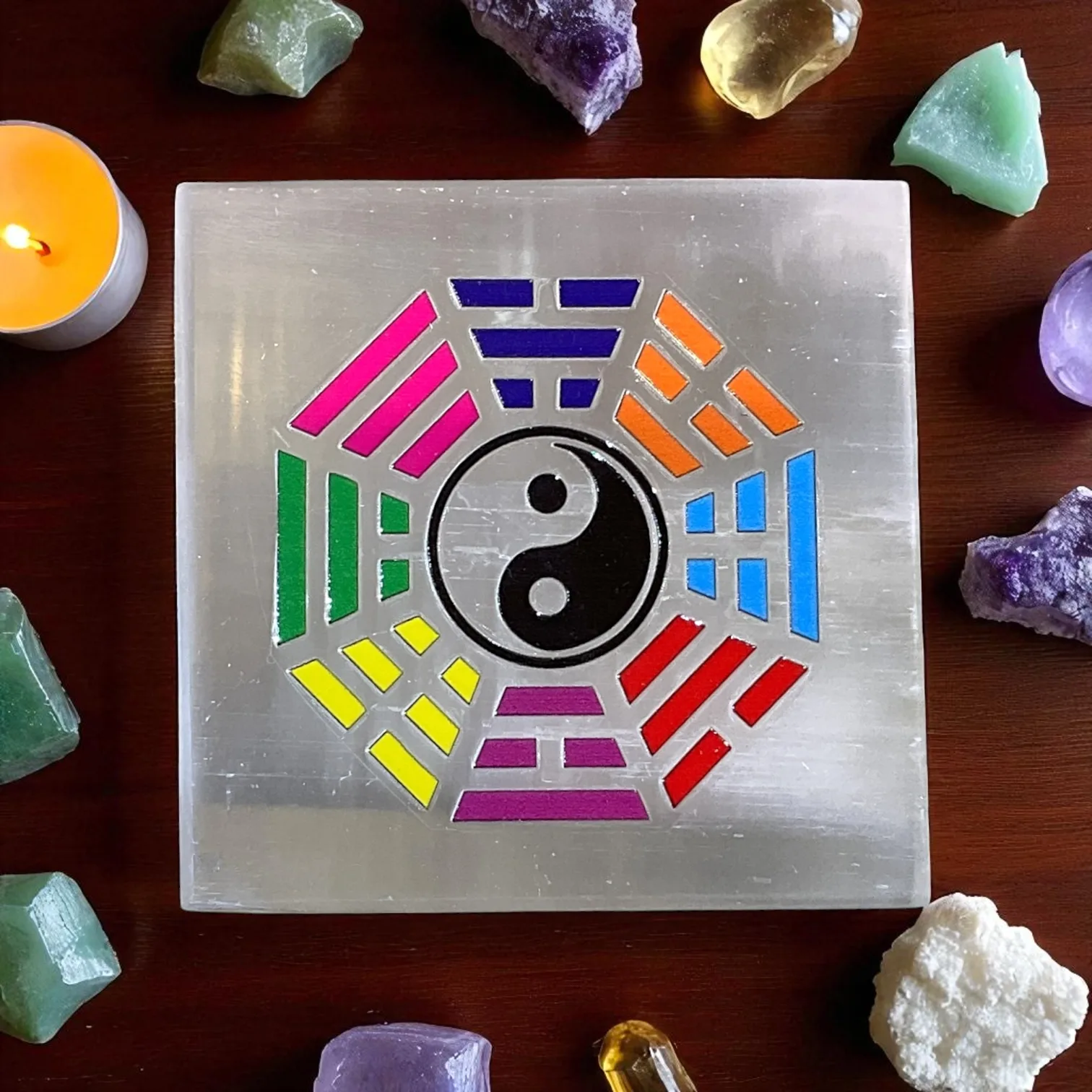 Selenite Square Charging Plate