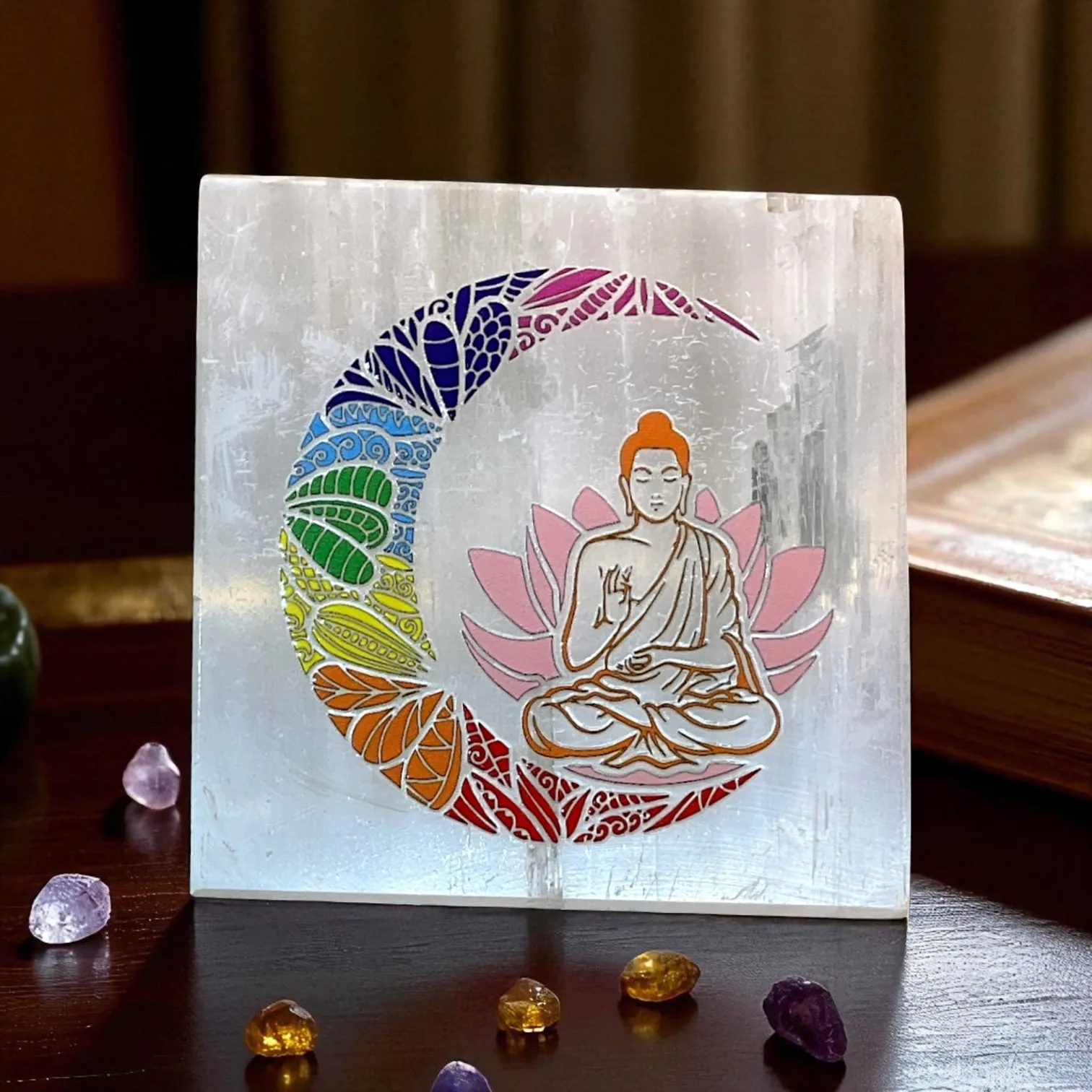Selenite Square Charging Plate