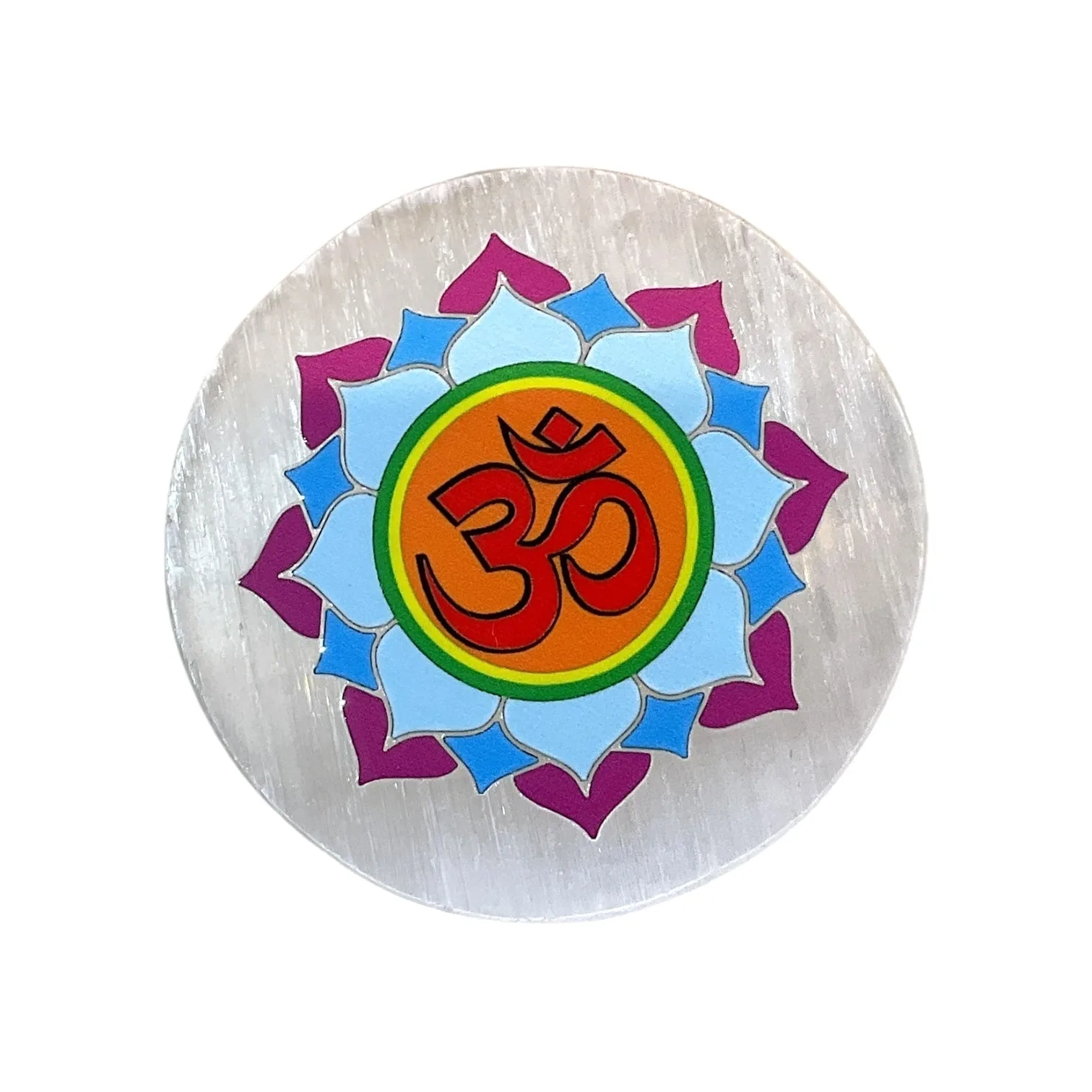 Selenite Round Charging Plate