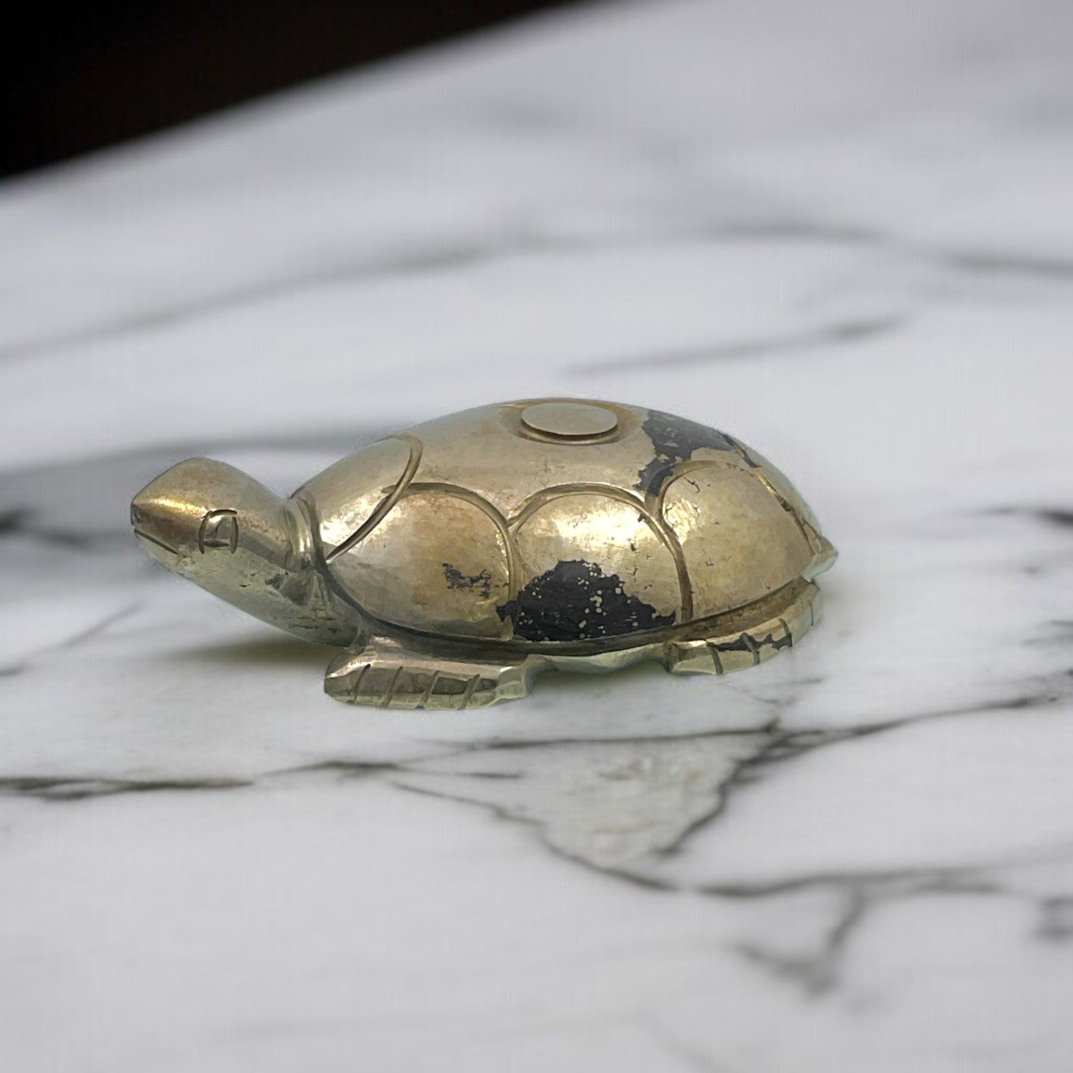 Pyrite Turtle for Success, Luck & Growth