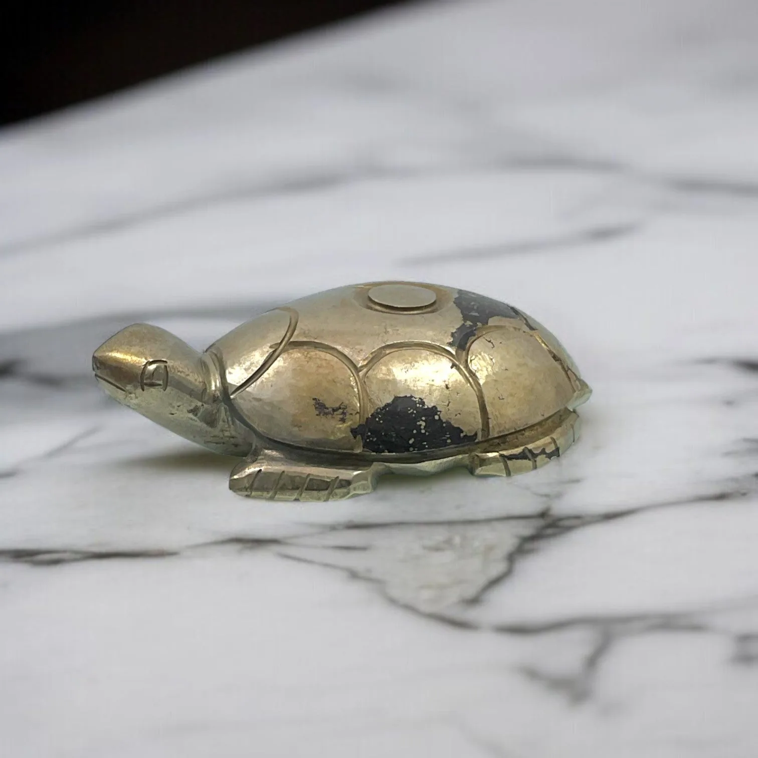 Pyrite Turtle for Success, Luck & Growth