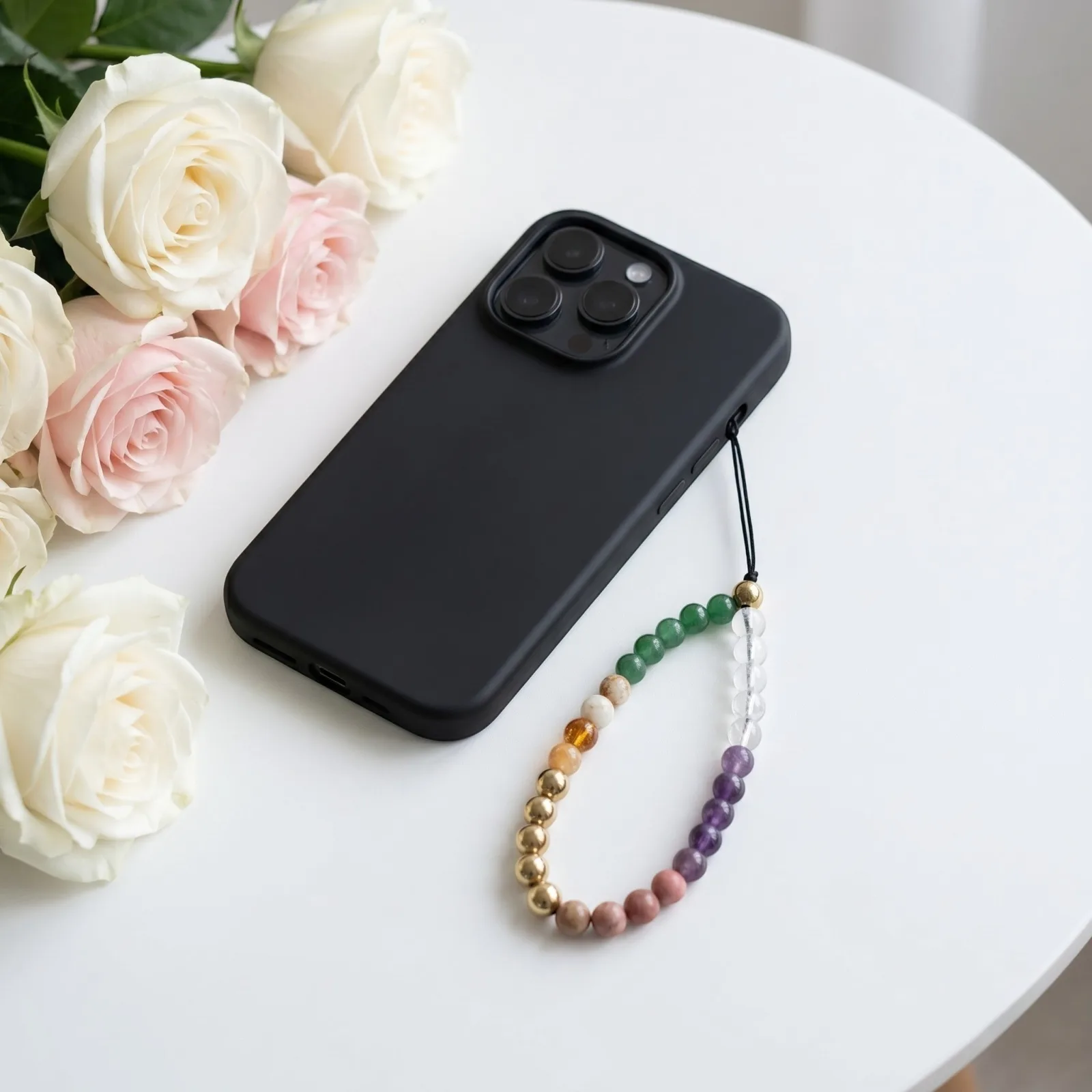 Prosperity & Positivity Crystal Phone Charm