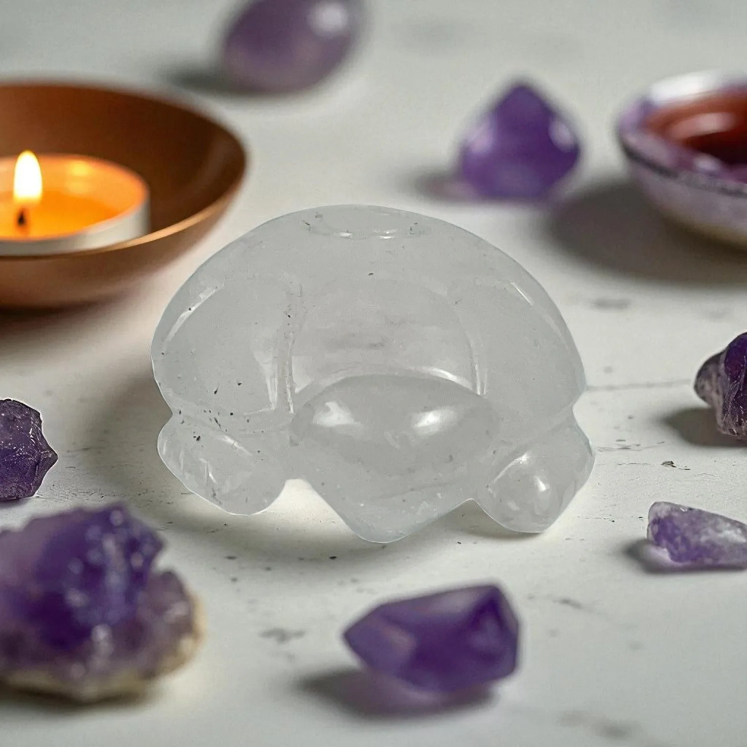 Clear Quartz Turtle