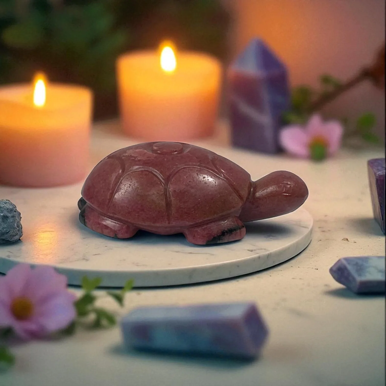 Rodonite Turtle