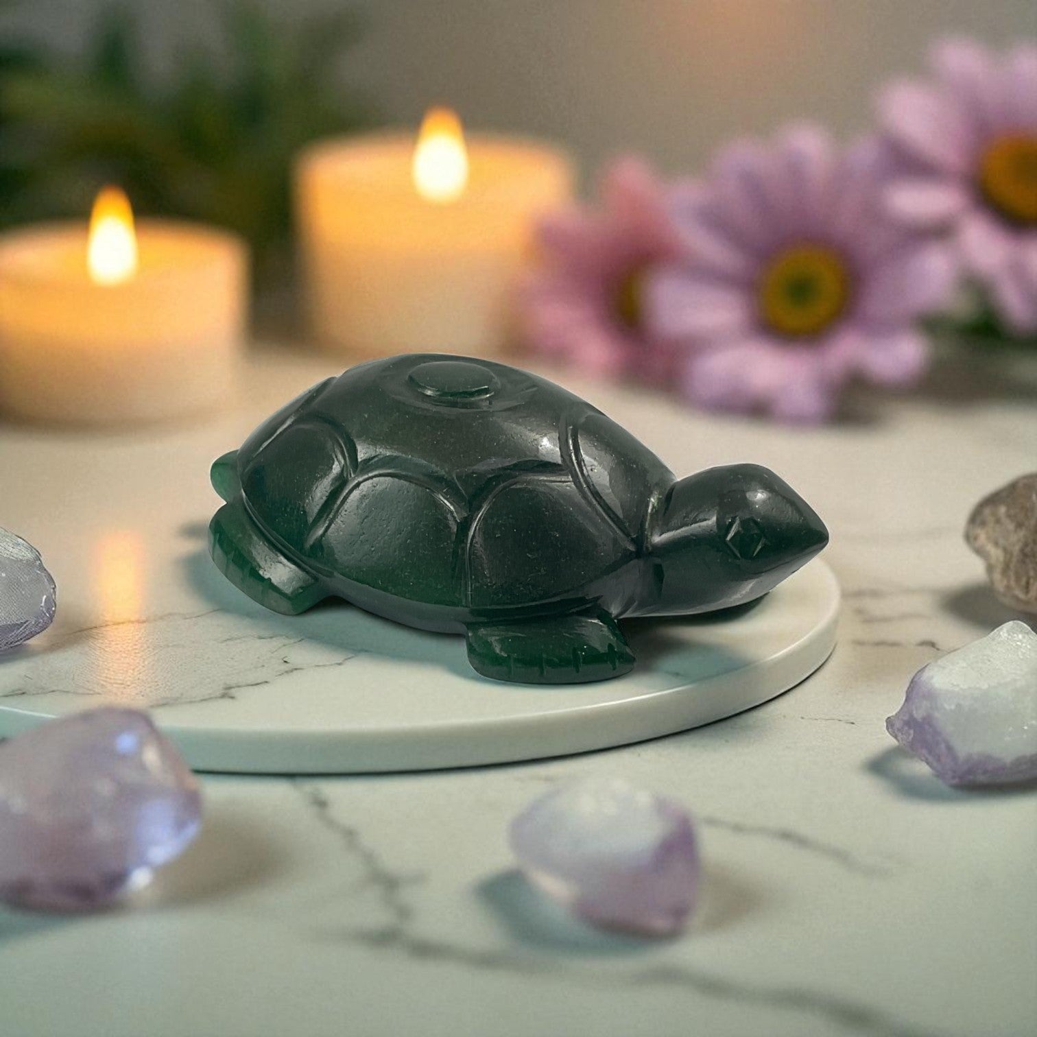 Green Aventurine Turtle