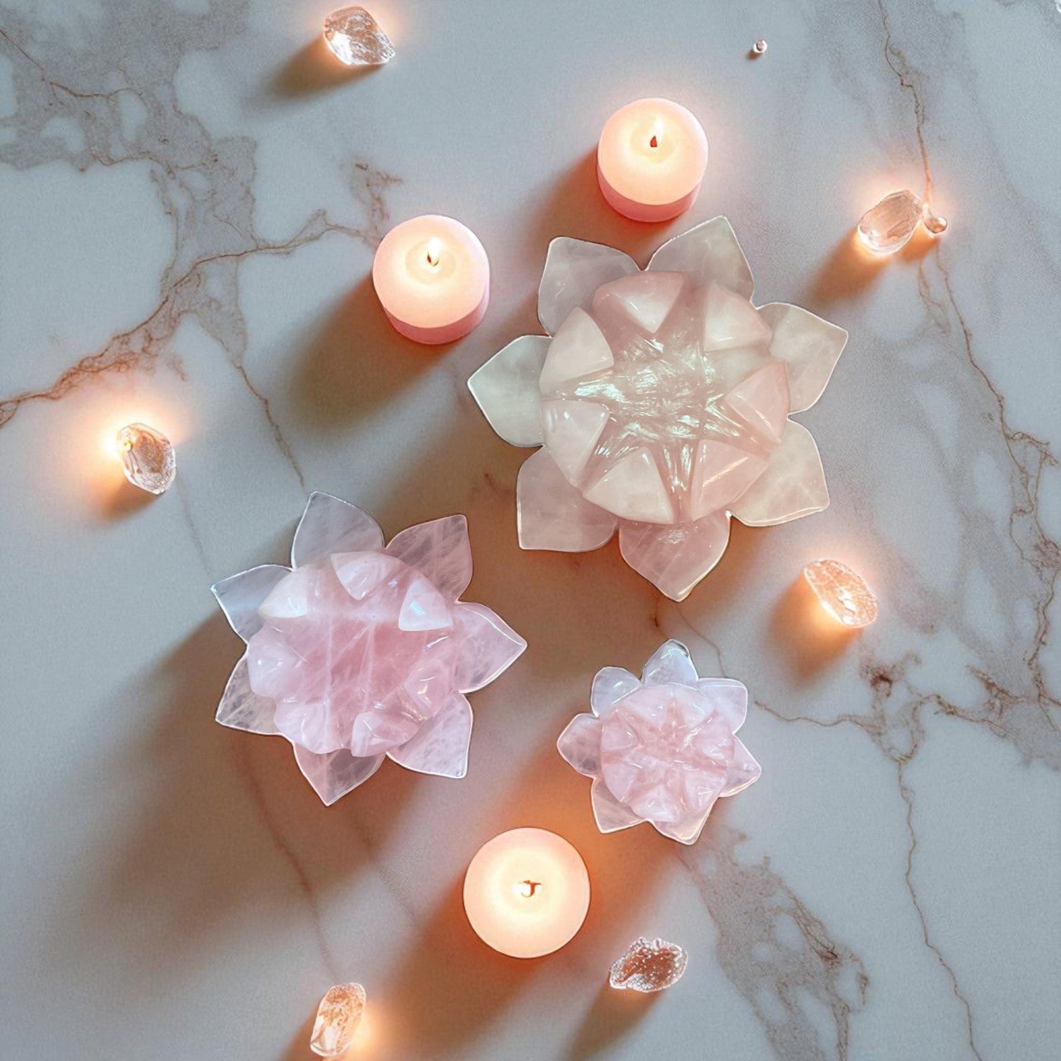 Rose Quartz Lotus