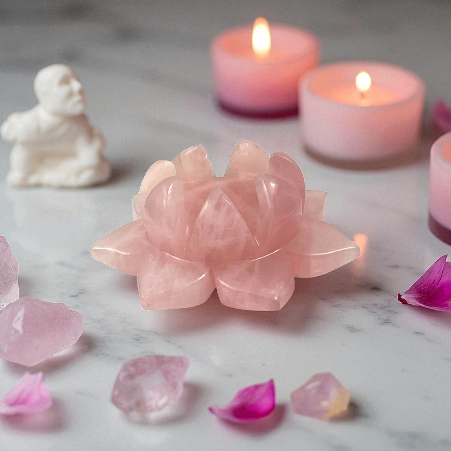 Rose Quartz Lotus