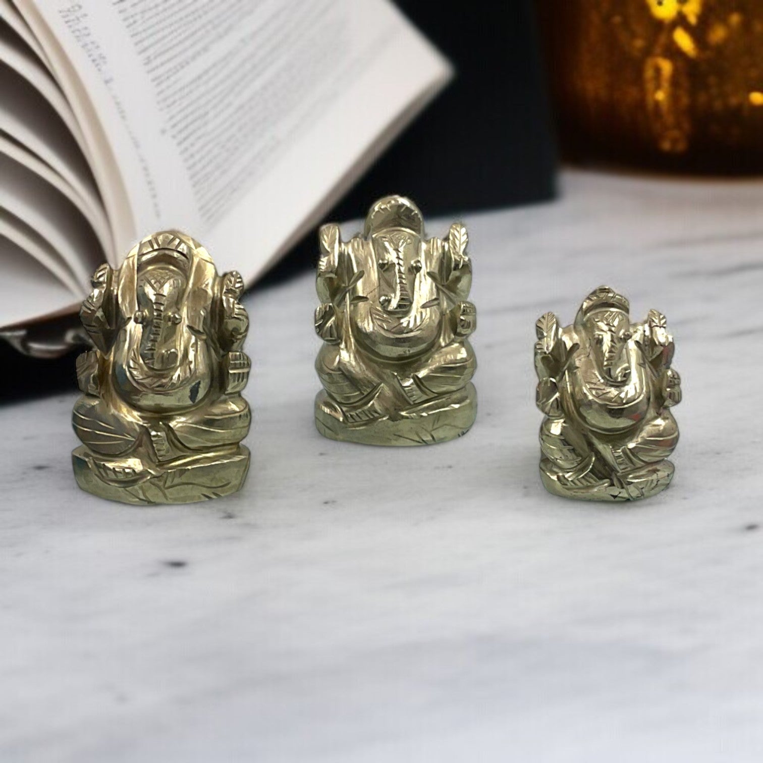 Pyrite Ganesha Idol For Business Growth