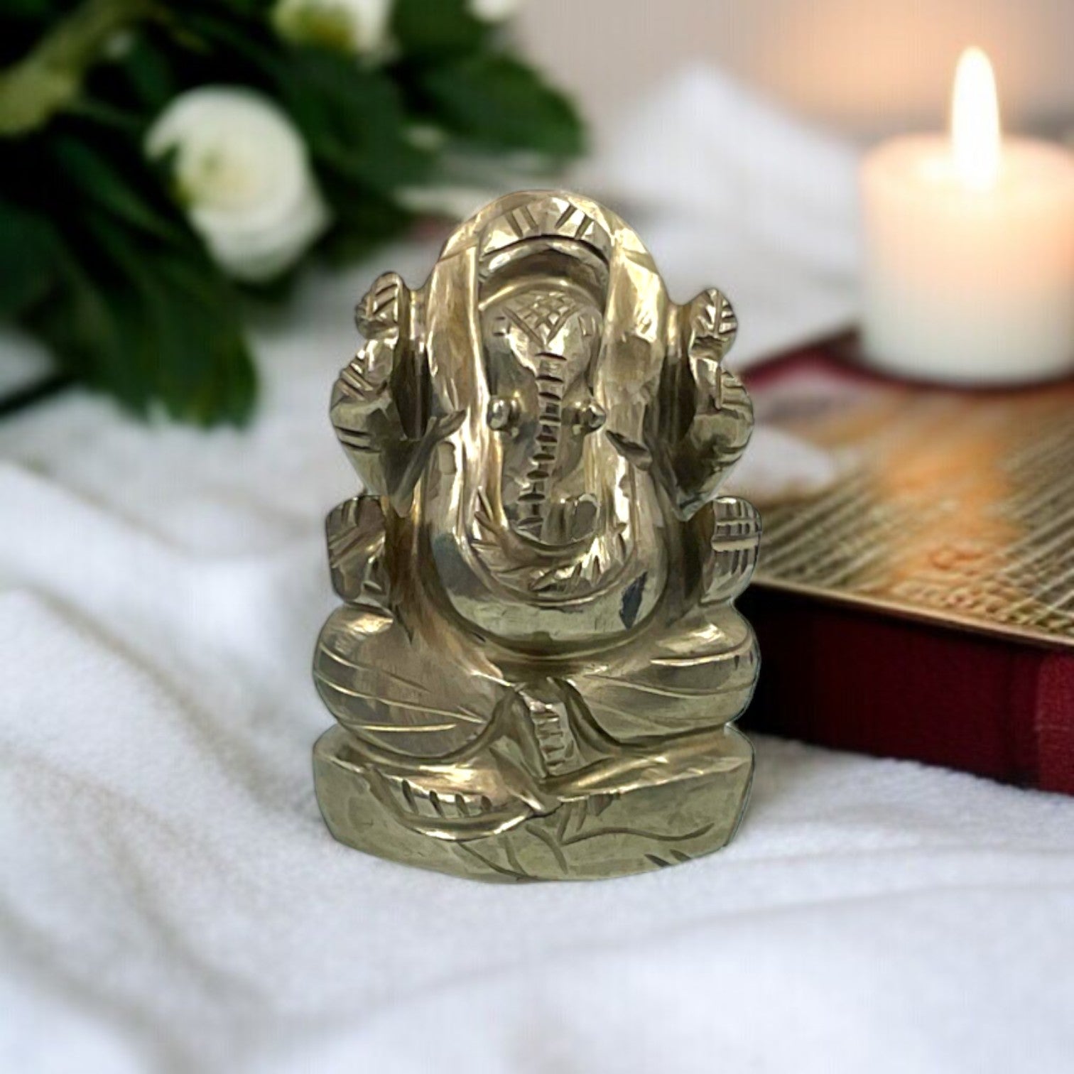 Pyrite Ganesha Idol For Business Growth