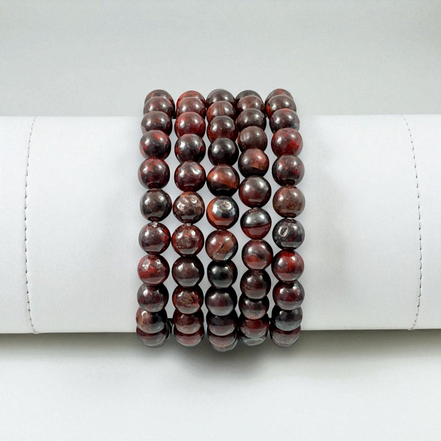 Red Tiger Eye Protection Bracelet ( 8 mm Beads )
