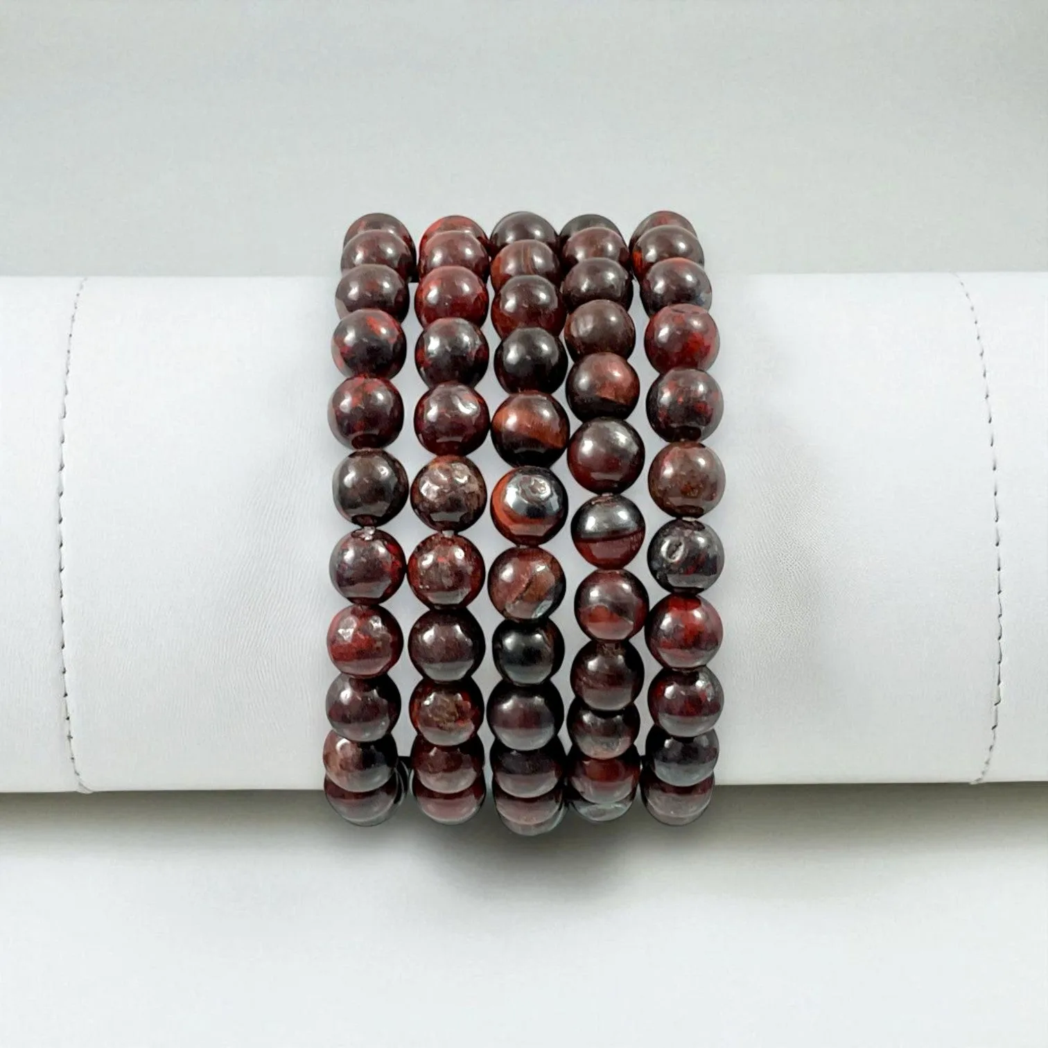 Red Tiger Eye Protection Bracelet ( 8 mm Beads )